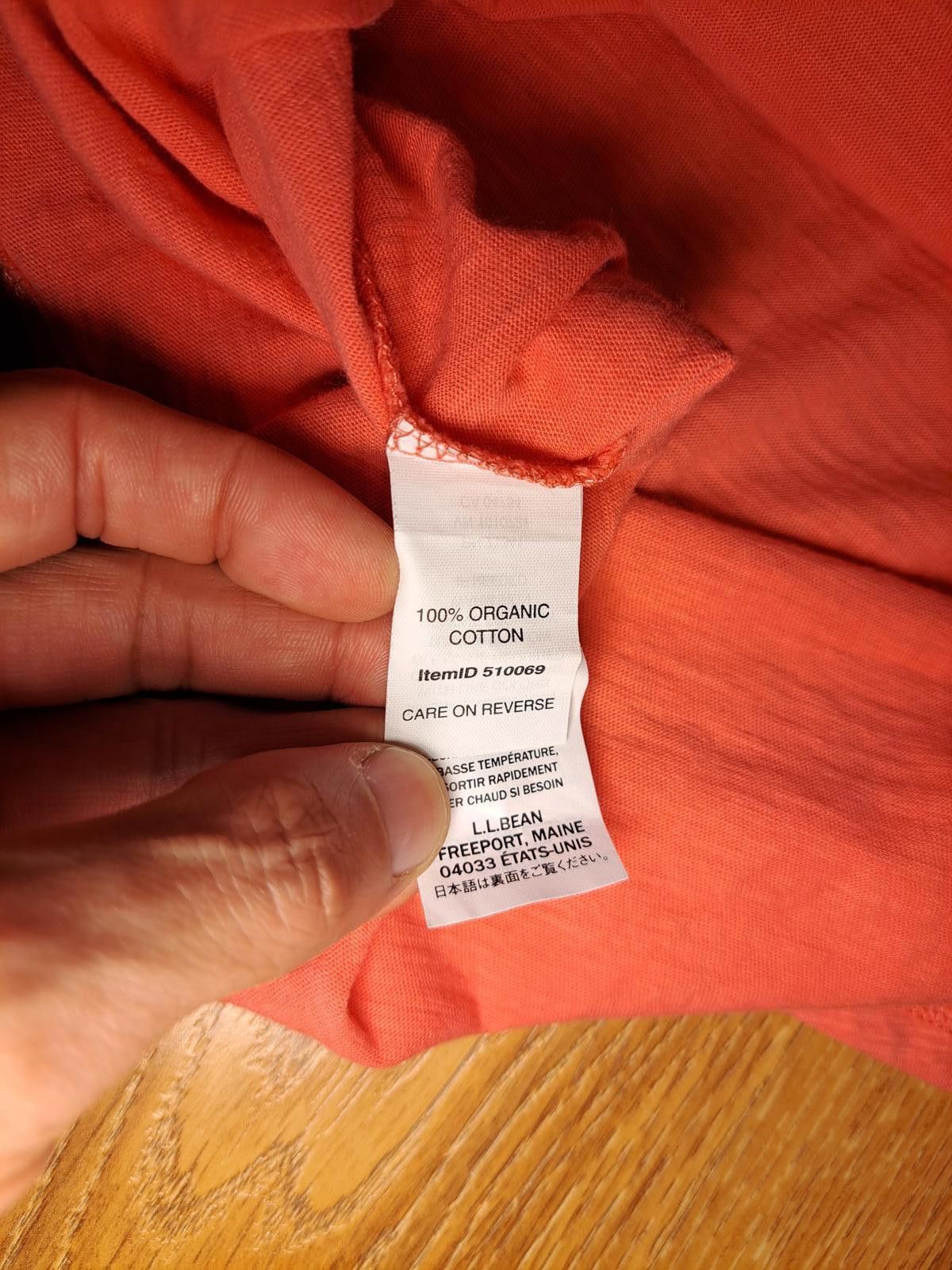 L.L. Bean LL Bean Long Sleeve Blouse Womens Large Pink Organic Cotton Size L / US 10 / IT 46 - 3 Thumbnail