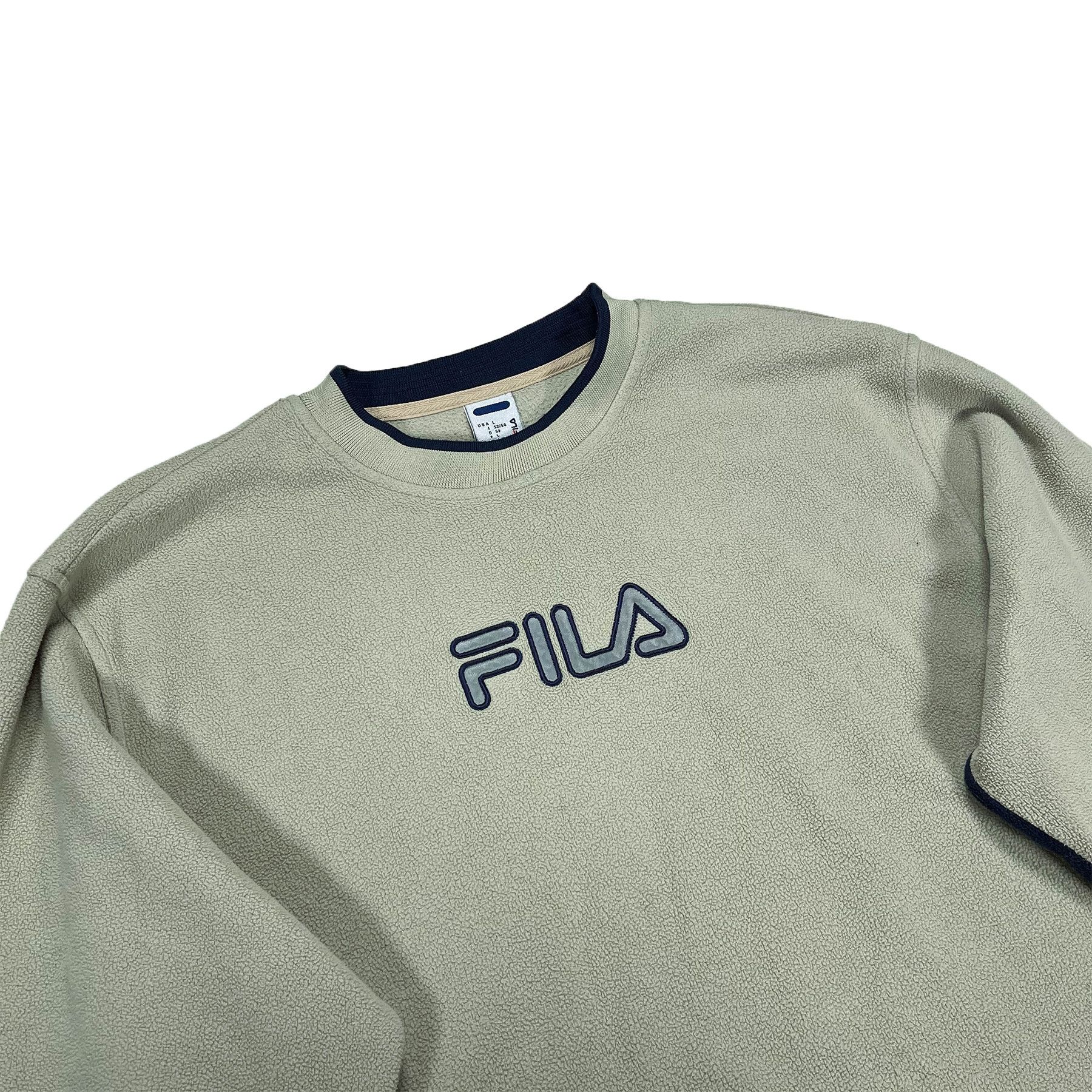 Fila Fila Vintage Fleece Sweatshirt, Reflective Logo • L size Size US L / EU 52-54 / 3 - 3 Thumbnail