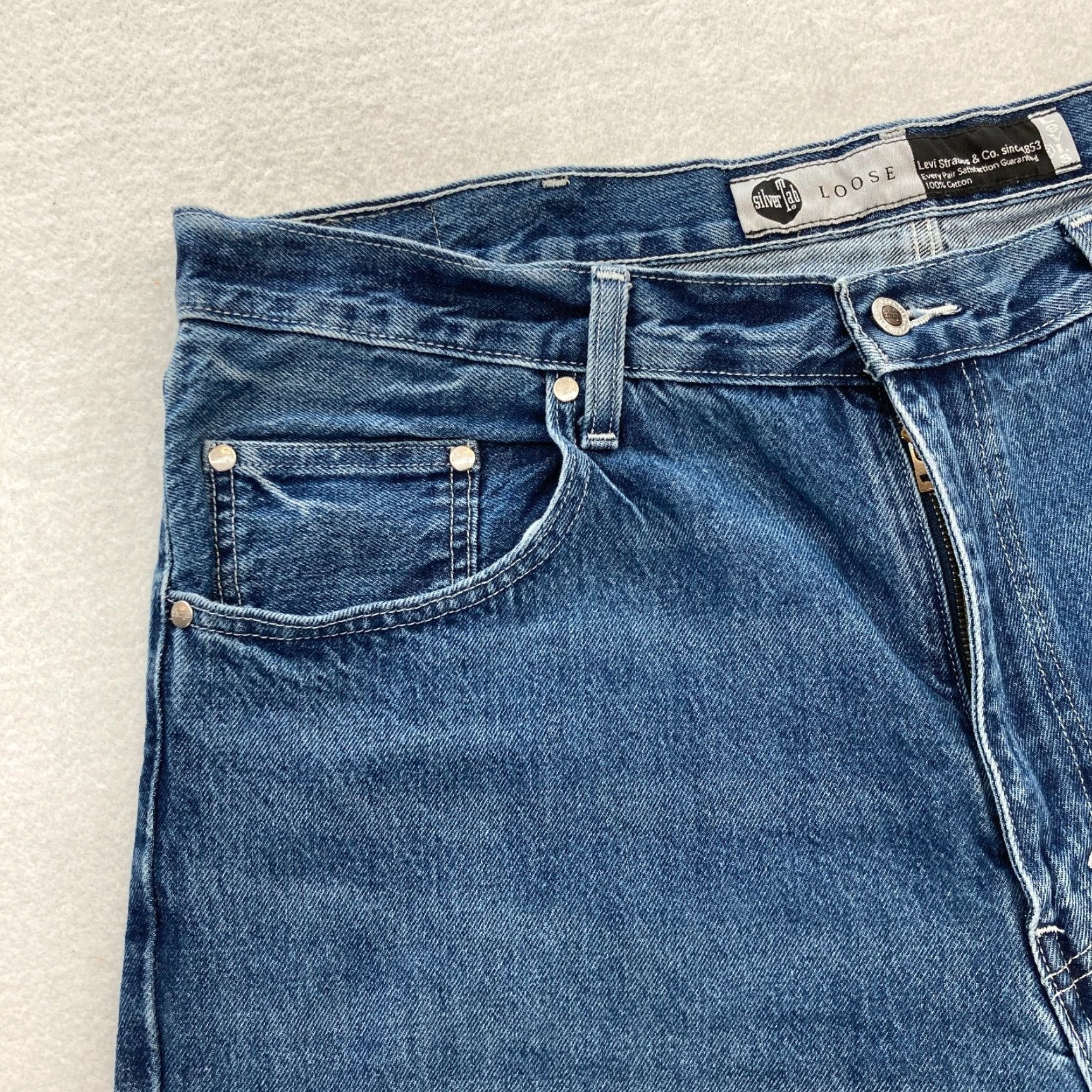 Levi's Levi's Silvertab Jeans Mens 40x28 Loose Fit Straight Leg Baggy High Rise Y2K Size US 40 / EU 56 - 3 Thumbnail