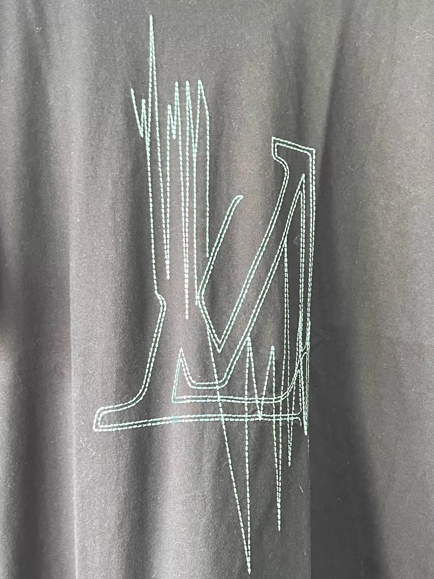 Louis Vuitton LV short sleeve tee black front/back ECG embroidery M Size US M / EU 48-50 / 2 - 4 Thumbnail