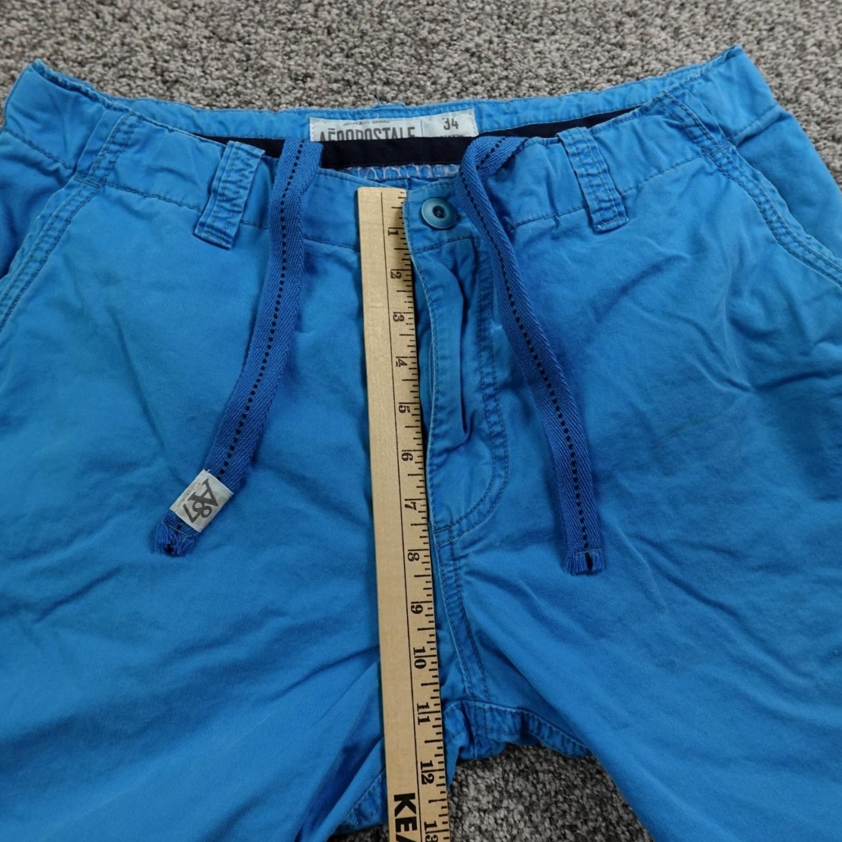 Vintage VINTAGE Aeropostale Bermuda Shorts Mens 34 Blue Chino Casual Preppy Y2K 00s-10s Size US 34 / EU 50 - 5 Thumbnail