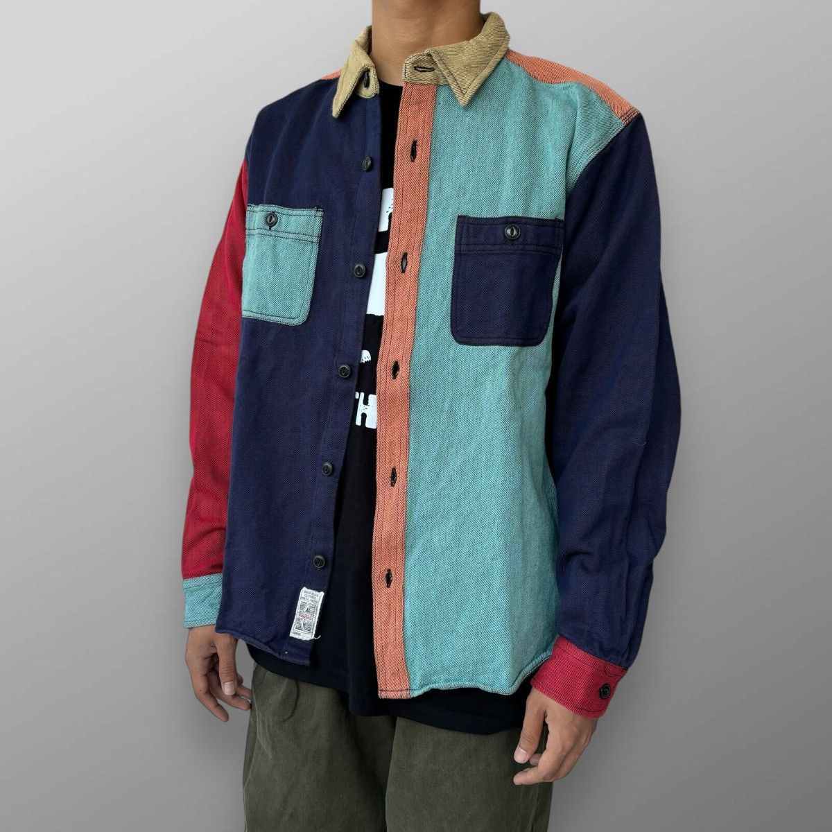Japanese Brand Outer color block by Houston Size US XL / EU 56 / 4 - 1 Thumbnail