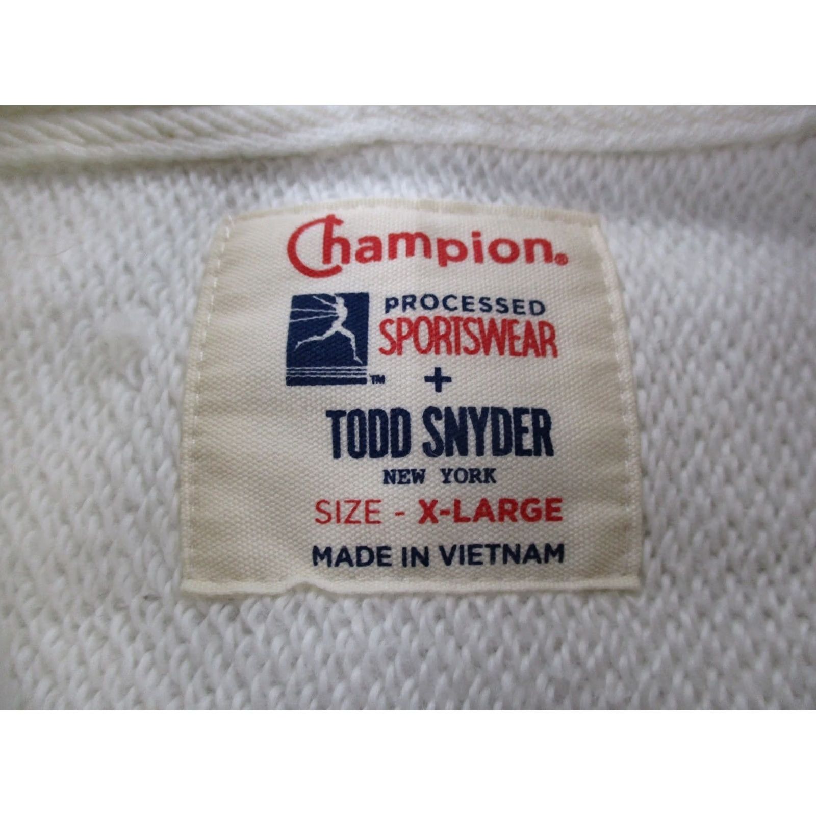 Champion Champion Jacket Mens XL Windbreaker Hooded Lightweight Cotton Knit White Storm Outdoor 90s? Size US XL / EU 56 / 4 - 6 Thumbnail