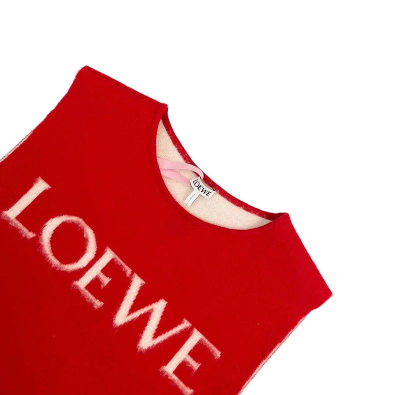 Loewe LOEWE Red letter logo wool vest Size M / US 6-8 / IT 42-44 - 3 Thumbnail