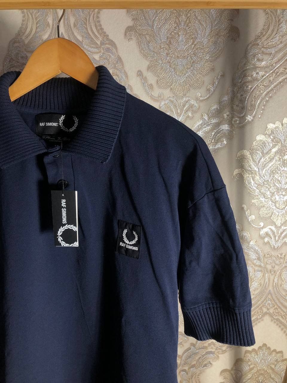 Fred Perry × Raf Simons FRED PERRY RAF SIMONS CHUNKY RIB PIQUE SHIRT DELUX Y2K RARE Size US M / EU 48-50 / 2 - 2 Thumbnail