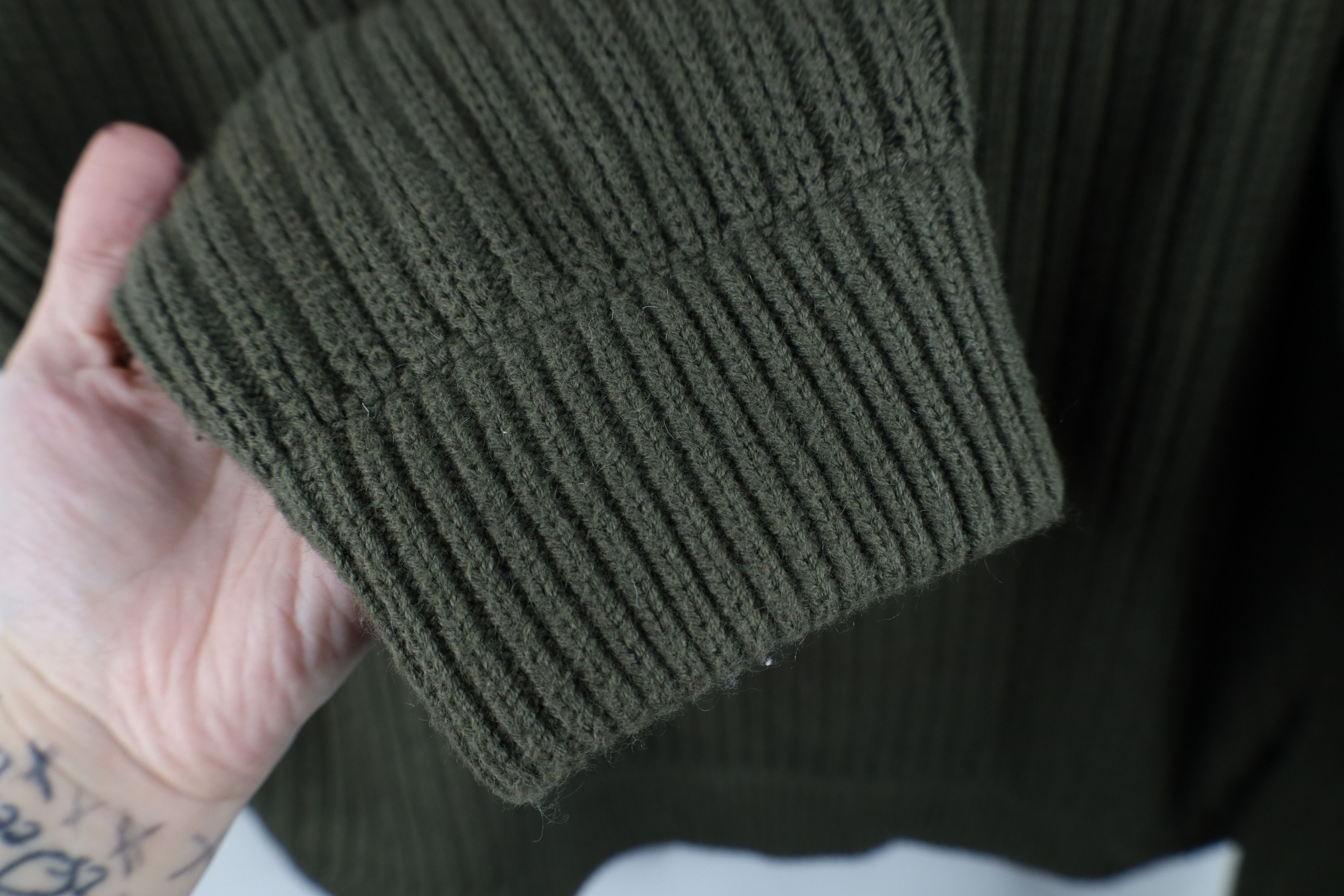Duluth Trading Company Duluth Trading Co Ribbed Knit High Neck Military Sweater Size US XXL / EU 58 / 5 - 7 Thumbnail