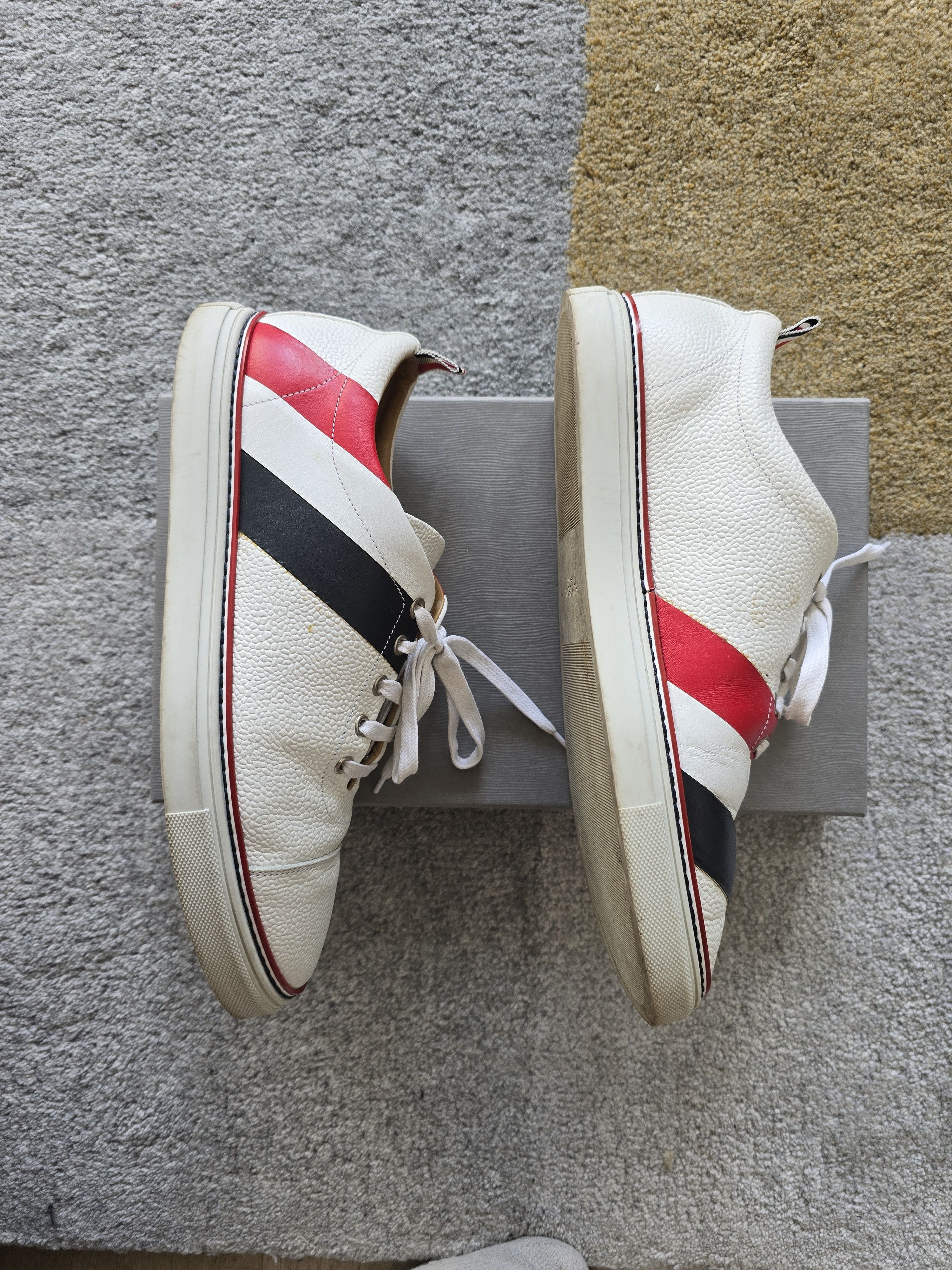 Thom Browne Thom Browne Canvas Sneaker w Heritage Contrast Stitch Size US 11 / EU 44 - 4 Thumbnail