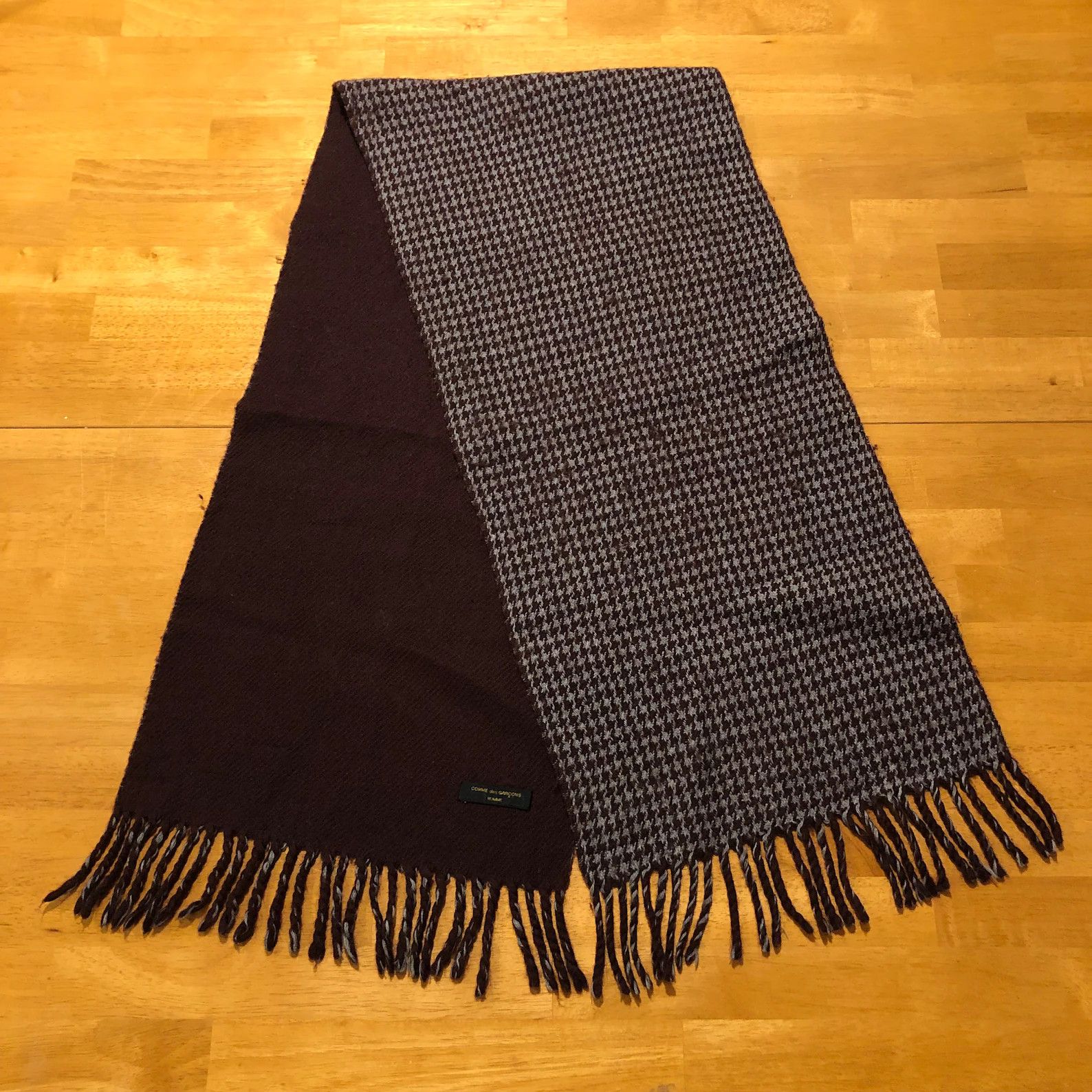Comme des Garcons Homme Plus Vintage Herrignbone Mens Scarf Winter Size ONE SIZE - 1 Thumbnail