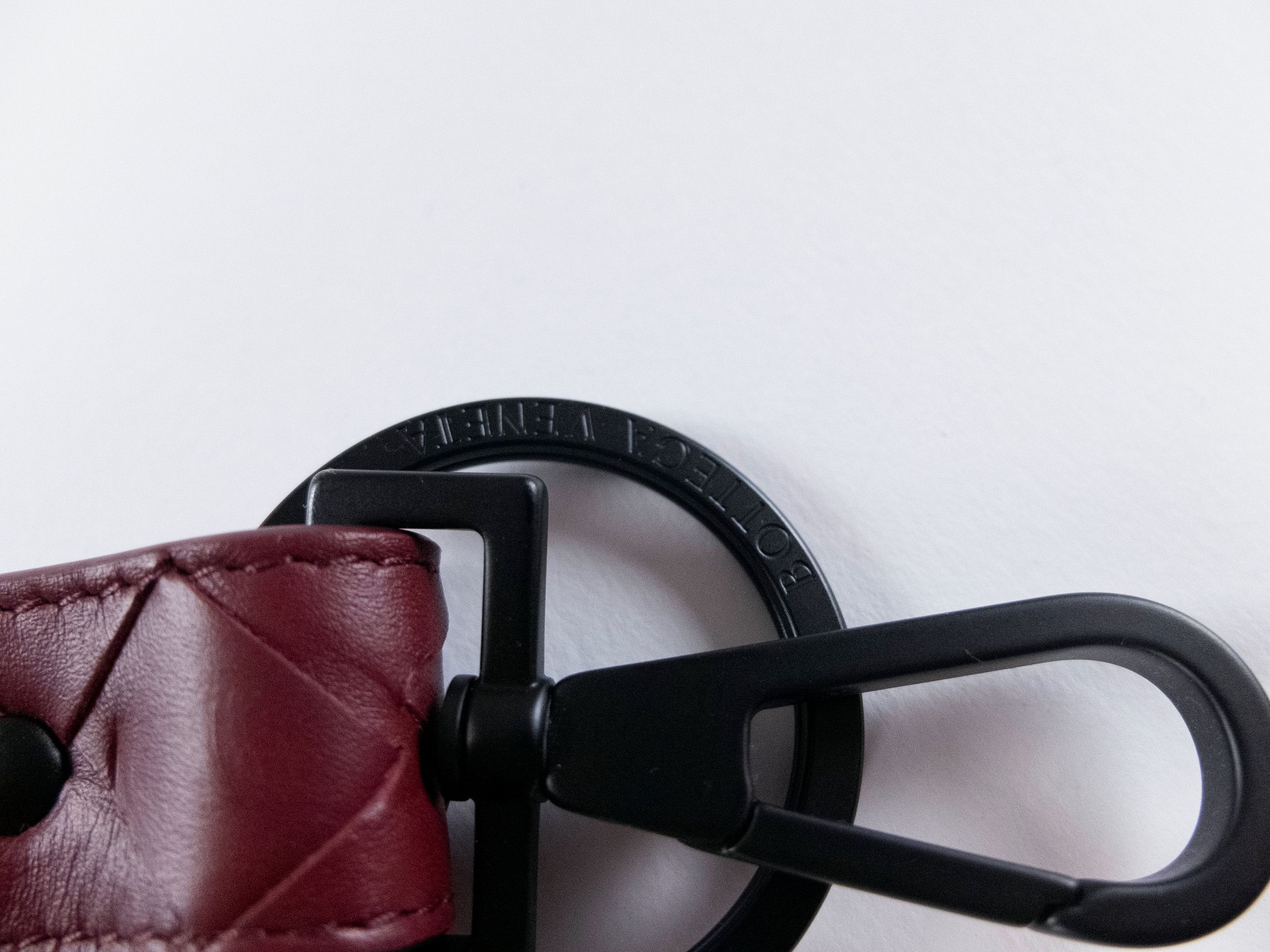 Bottega Veneta BOTTEGA VENETA burgundy intrecciato woven leather keyring q Size ONE SIZE - 5 Thumbnail