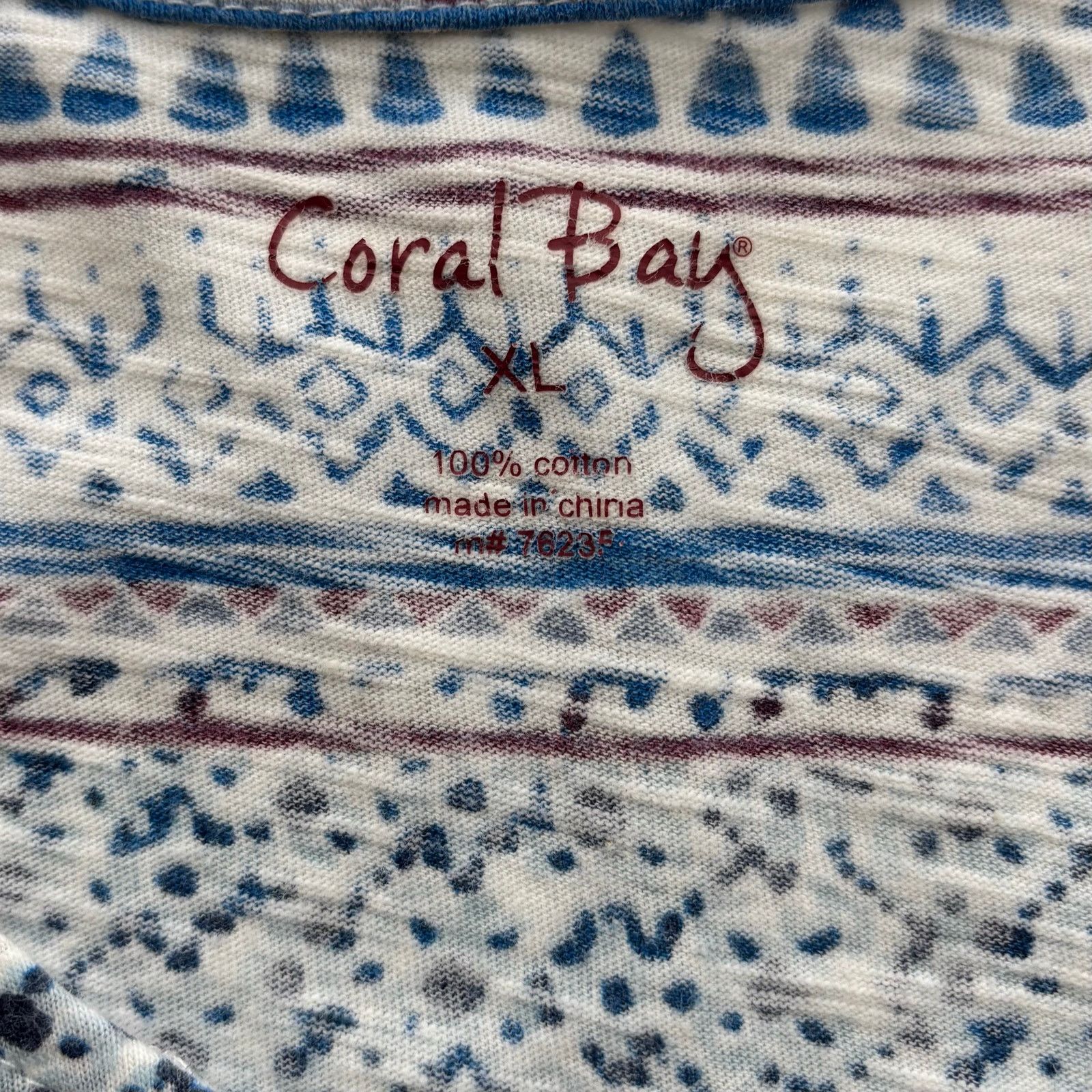 Other Coral Bay Boho 3/4 Sleeve Top Size XL Size XL / US 12-14 / IT 48-50 - 8 Thumbnail