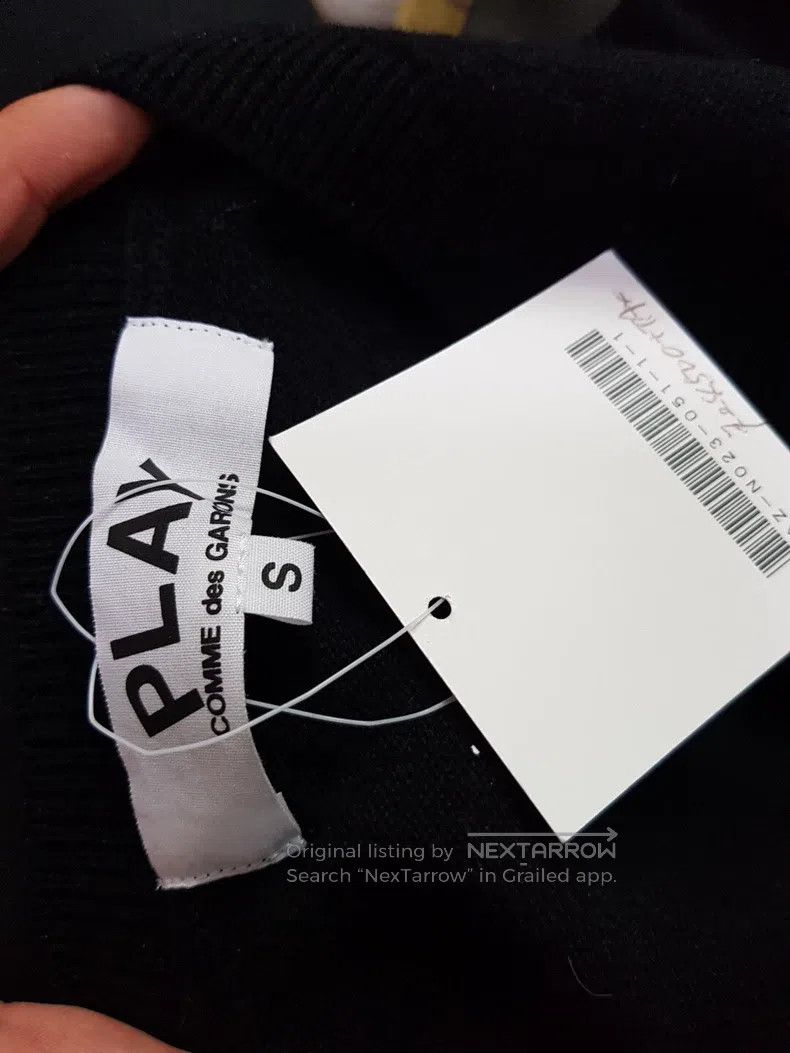 Comme des Garcons Comme Des Garcons Classic wool cardigan black heart sweate Size S / US 4 / IT 40 - 3 Thumbnail