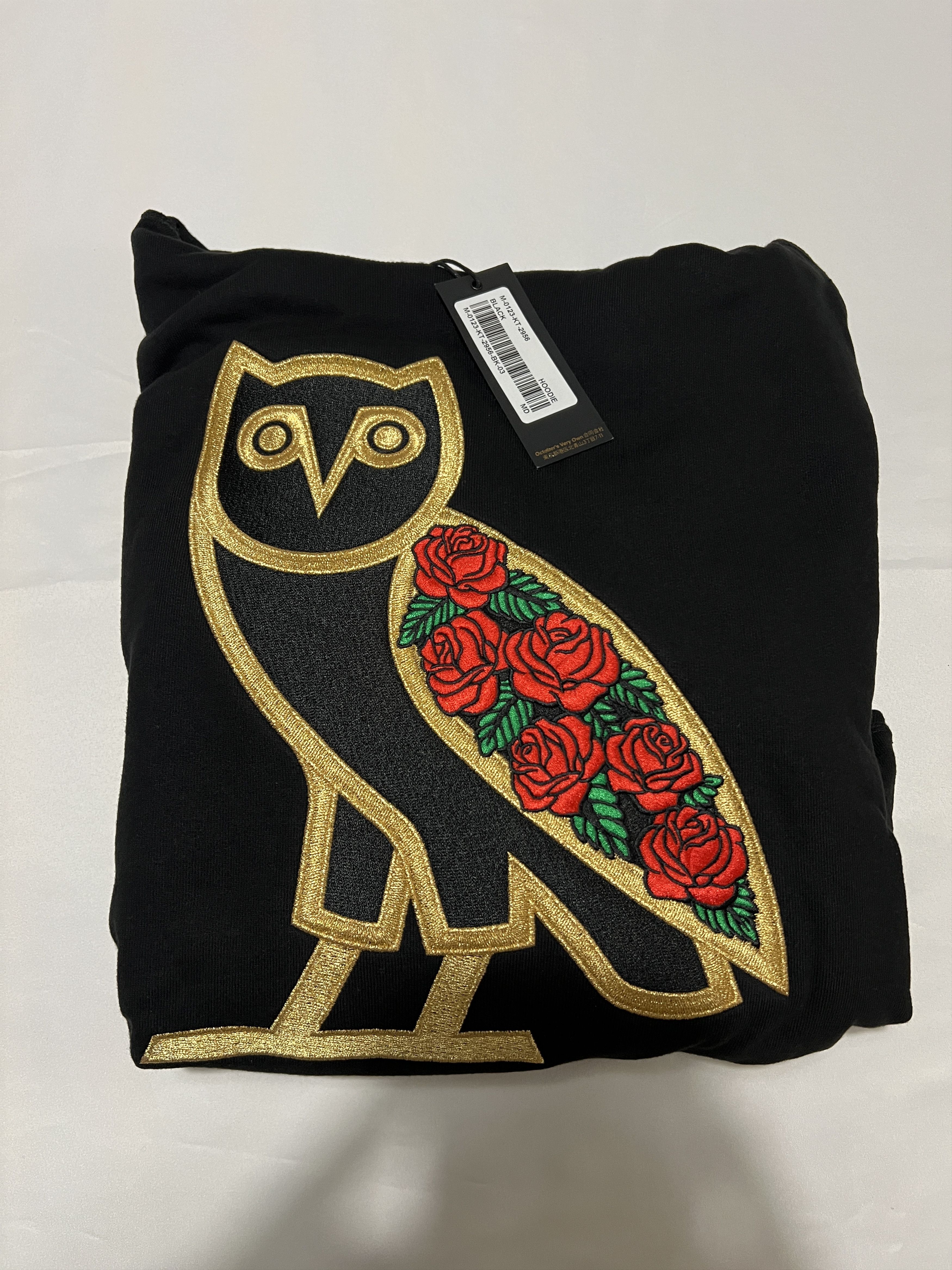 Drake OVO Rose OG Owl Valentine's Hoodie Black Size US M / EU 48-50 / 2 - 1 Thumbnail