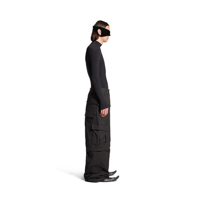 Balenciaga o1s1wg110126 555 / Cut-Up Cargo Pants in Black Size US 30 / EU 46 - 3 Thumbnail