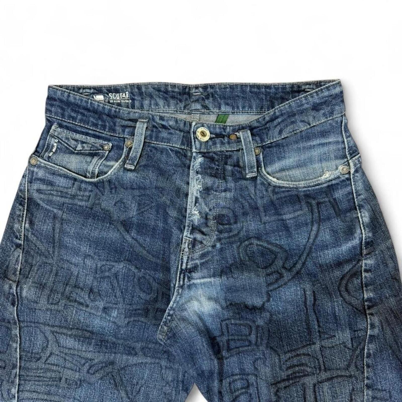 True Religion G-Star Raw blue jeans with unique design Size 30" / US 8 / IT 44 - 4 Thumbnail