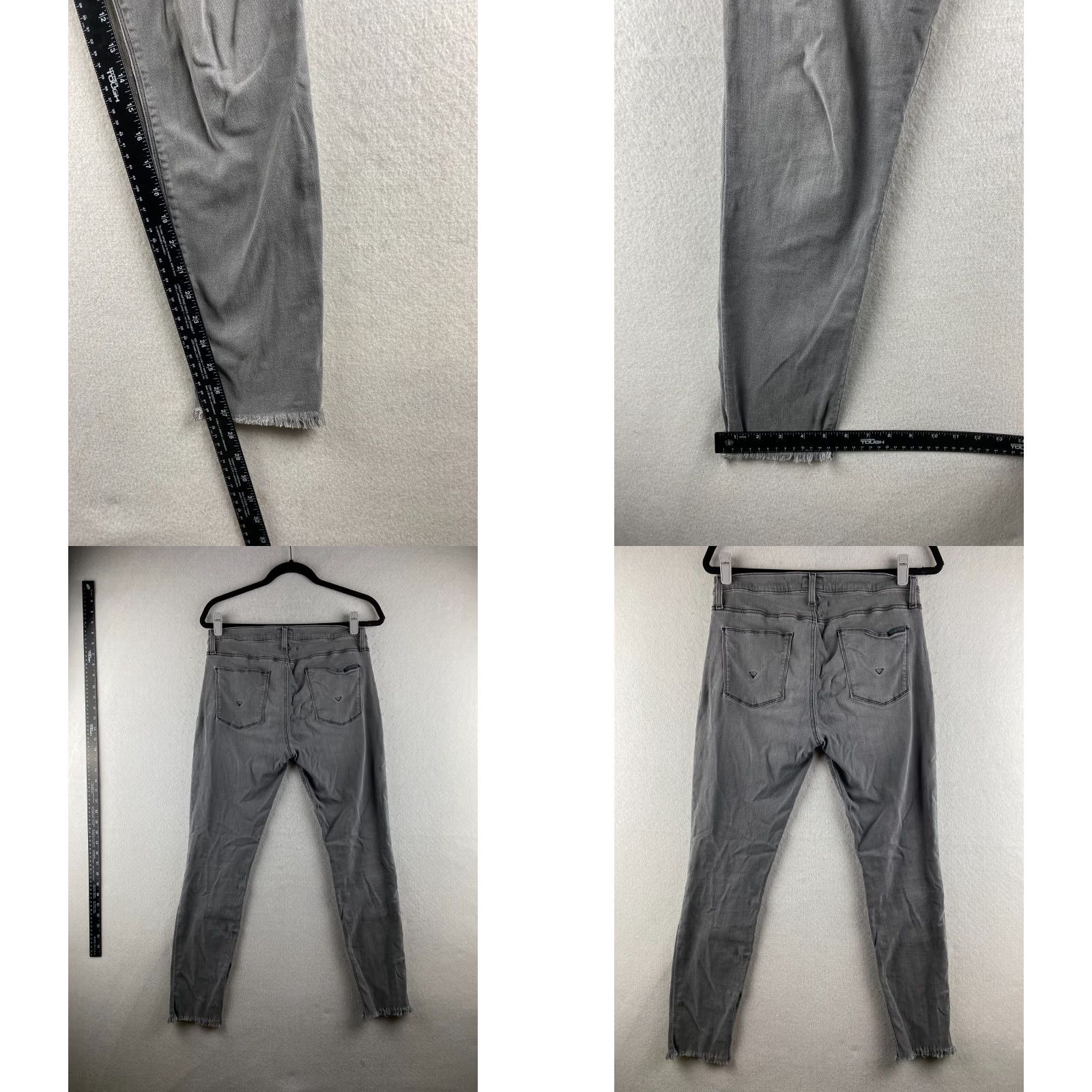 Hudson Hudson Jeans Womens 30 Gray Skinny Ankle Stretch Denim Dark Wash Casual Jeans Size 30" / US 8 / IT 44 - 9 Thumbnail