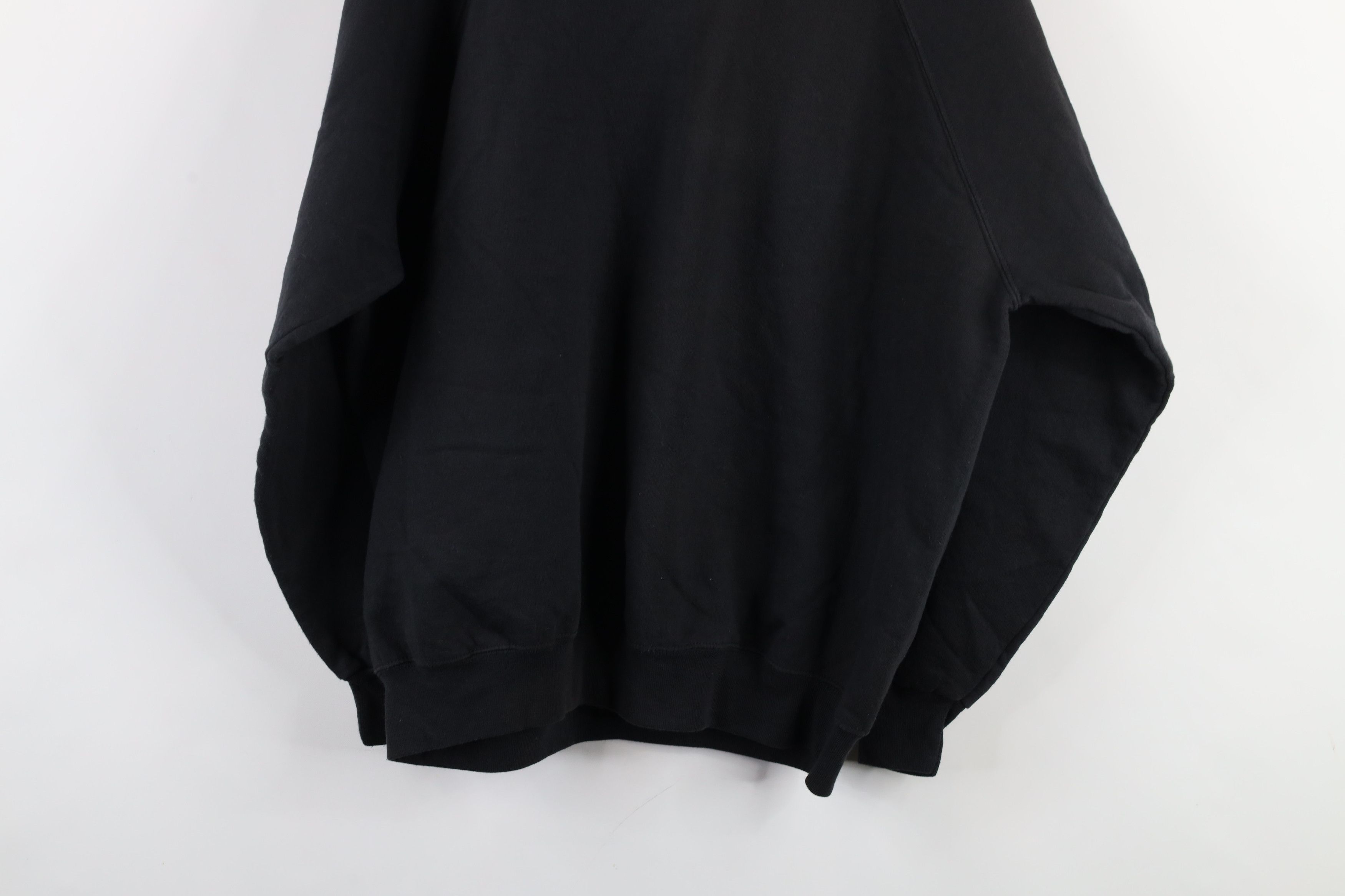 Vintage Vintage 90s Streetwear Faded Blank Crewneck Sweatshirt Black Size XL / US 12-14 / IT 48-50 - 11 Thumbnail