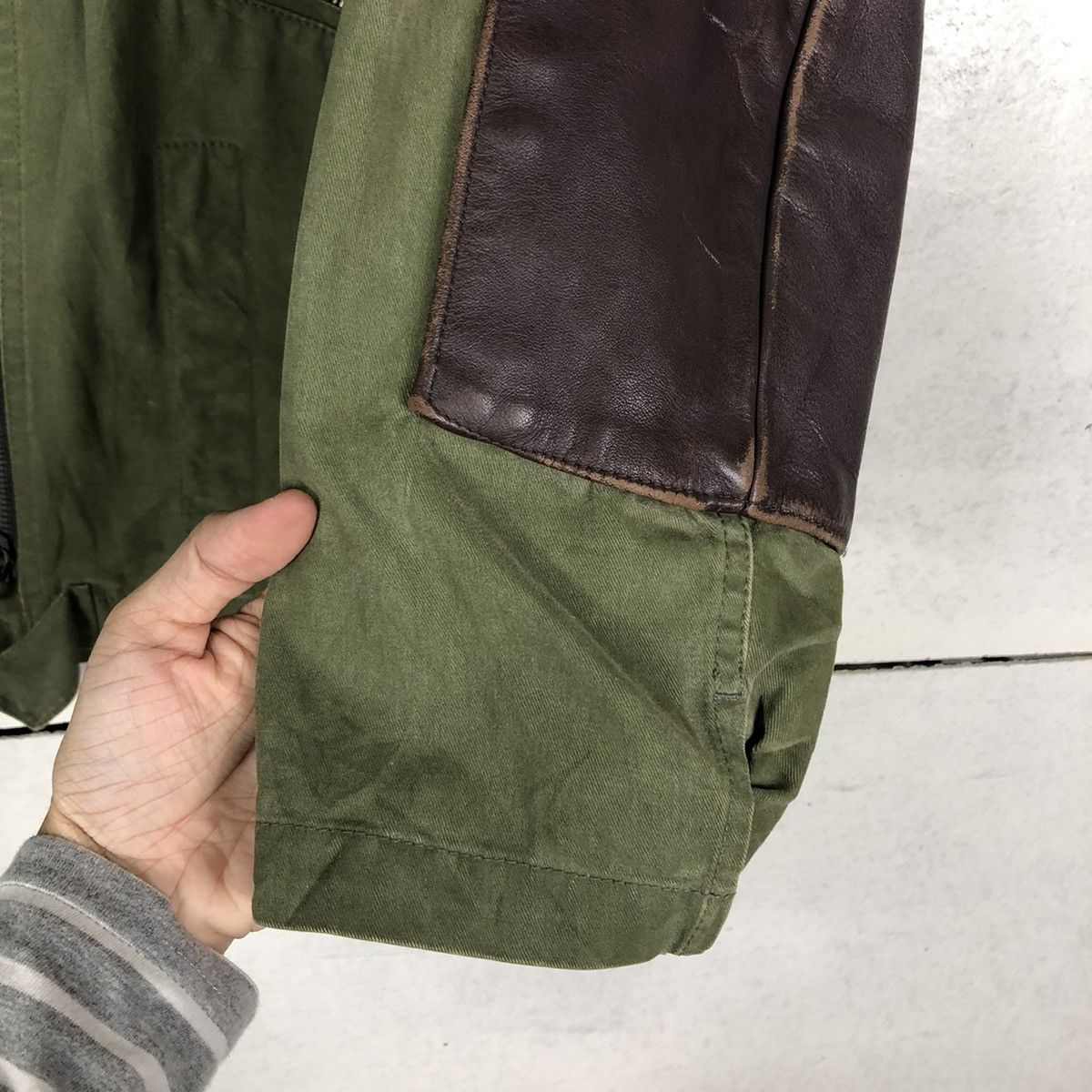 Avirex 🔥VINTAGE LEATHER JACKET PARTS AVIREX USA CARGO POCKETS Size US L / EU 52-54 / 3 - 15 Thumbnail