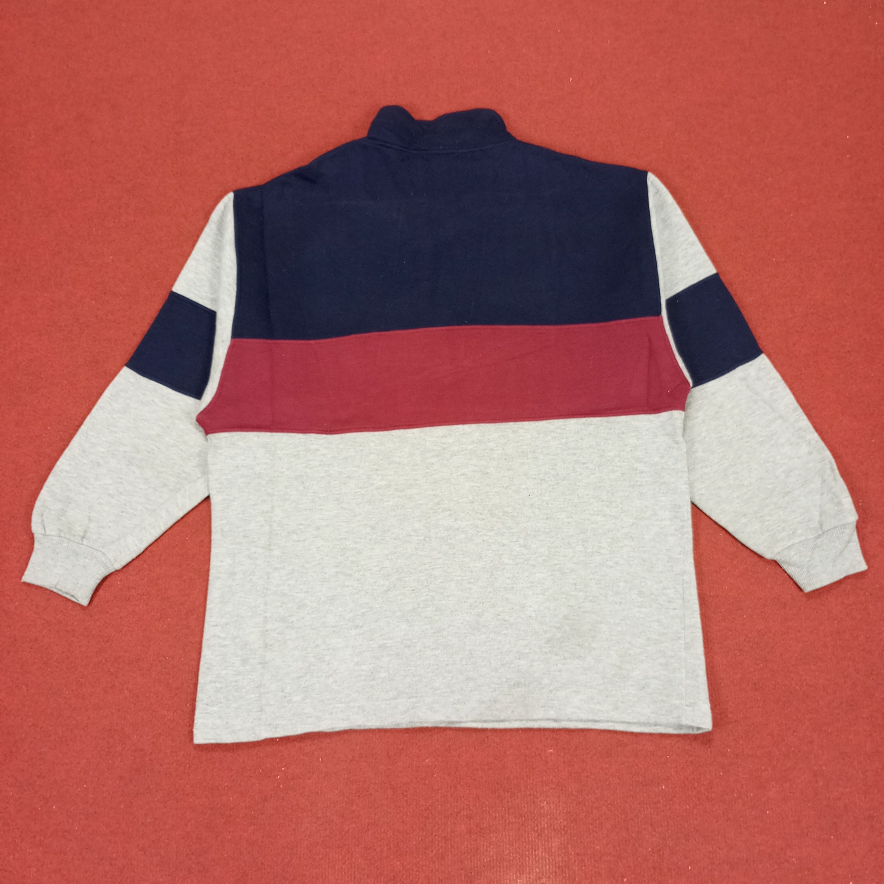Spalding × Vintage Spalding Center Spellout Design Half Zipper Sweatshirt Size US L / EU 52-54 / 3 - 3 Thumbnail
