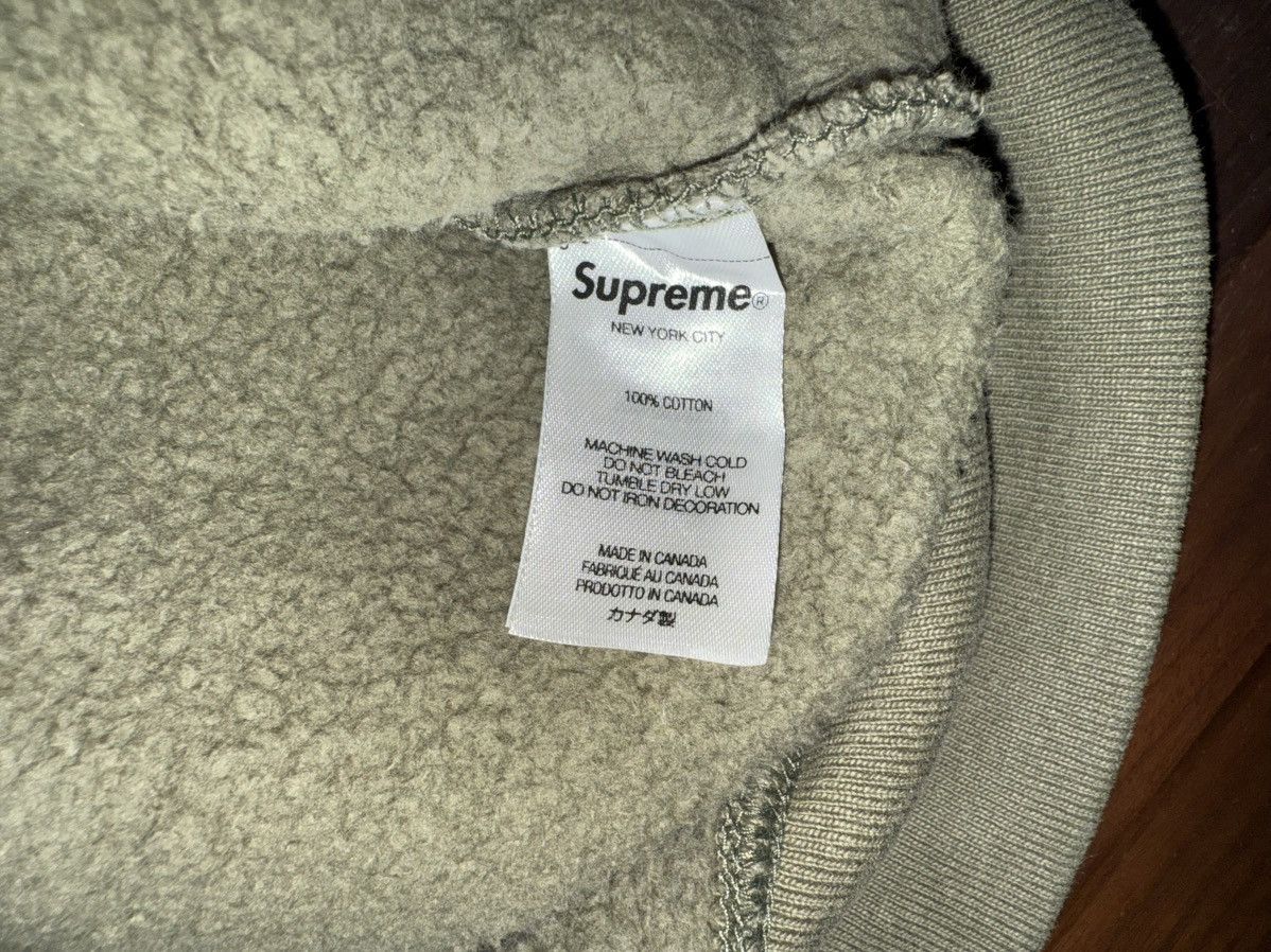 Supreme Supreme Shattered Logo Crewneck Sweatshirt Light Olive Sz XL Size US XL / EU 56 / 4 - 5 Thumbnail