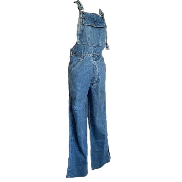 Guess Vintage Guess Straight Leg Denim Bib Overalls - XS/S Size 28" / US 6 / IT 42 - 6 Thumbnail