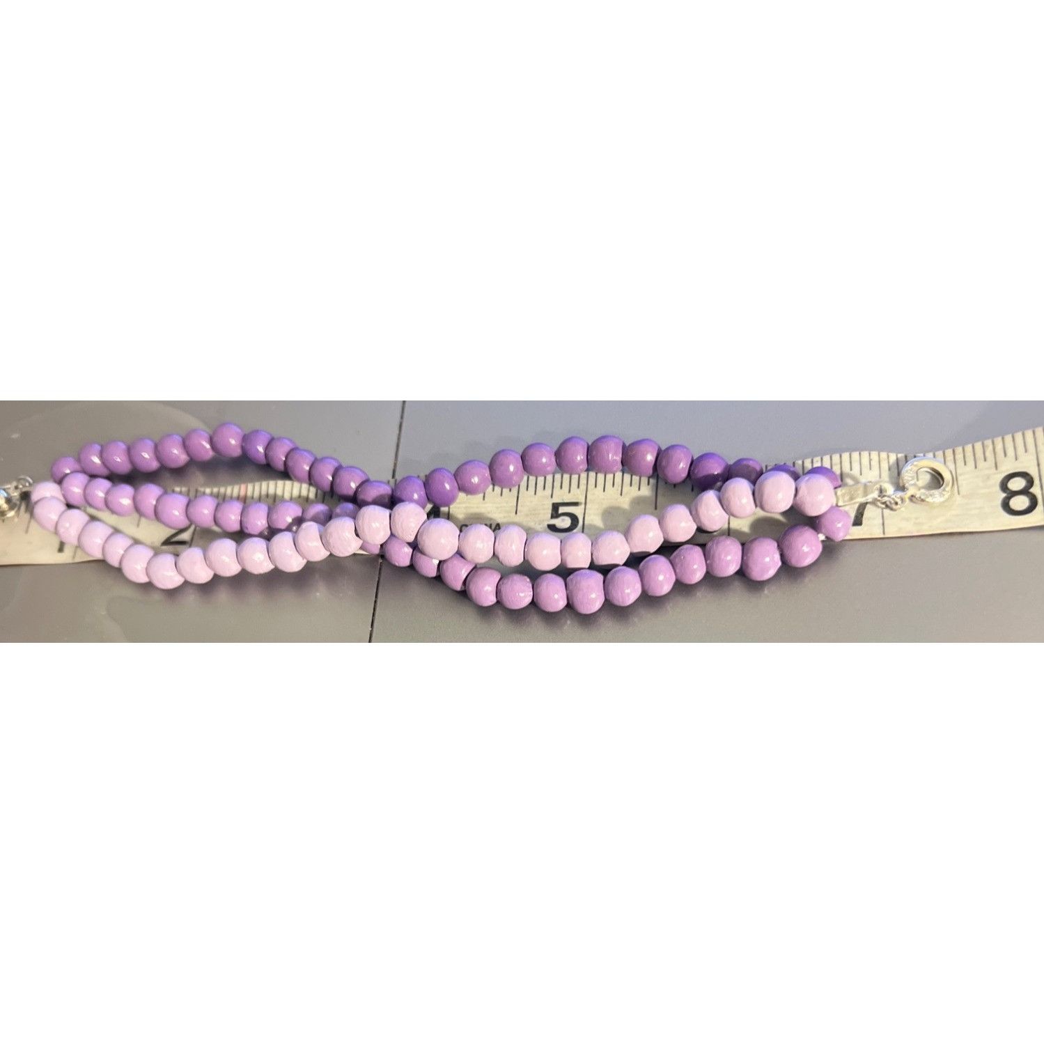 Other Vintage Teng Yue Multi Strand Bracelet Purple Beads Snap Clo Size ONE SIZE - 6 Thumbnail