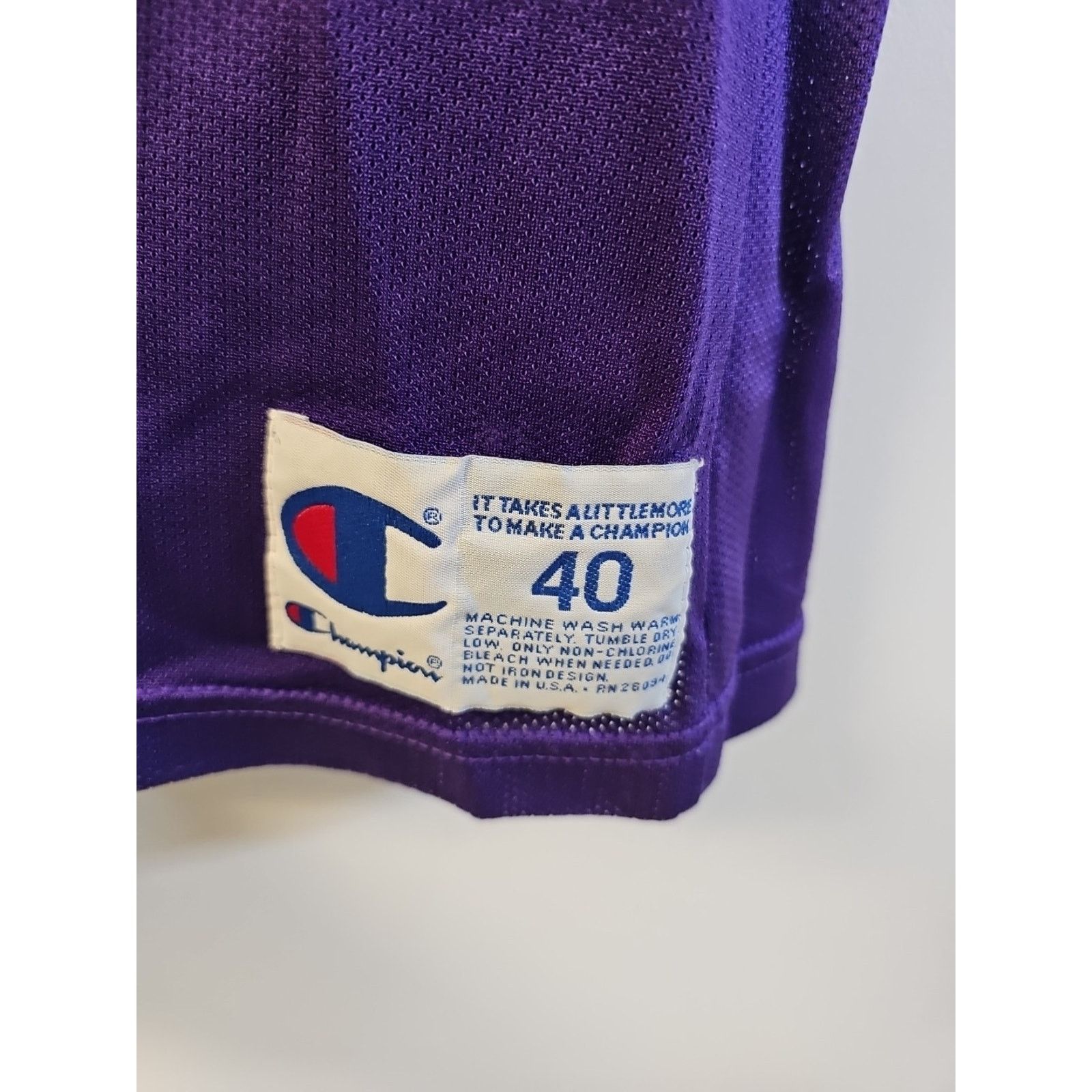 Champion Champion Dan Majerle Purple #9 Basketball Jersey-Size 40 USA Size US M / EU 48-50 / 2 - 5 Thumbnail