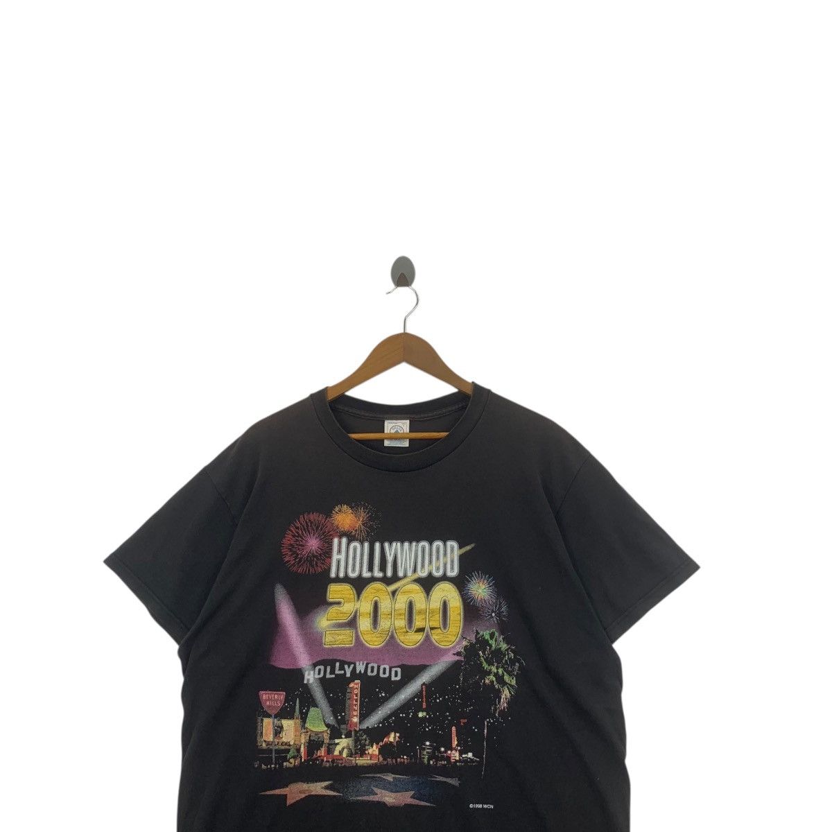 Other Vintage Y2K HOLLYWOOD 2000 New Year Celebration Tee Shirt Size XL / US 12-14 / IT 48-50 - 2 Thumbnail