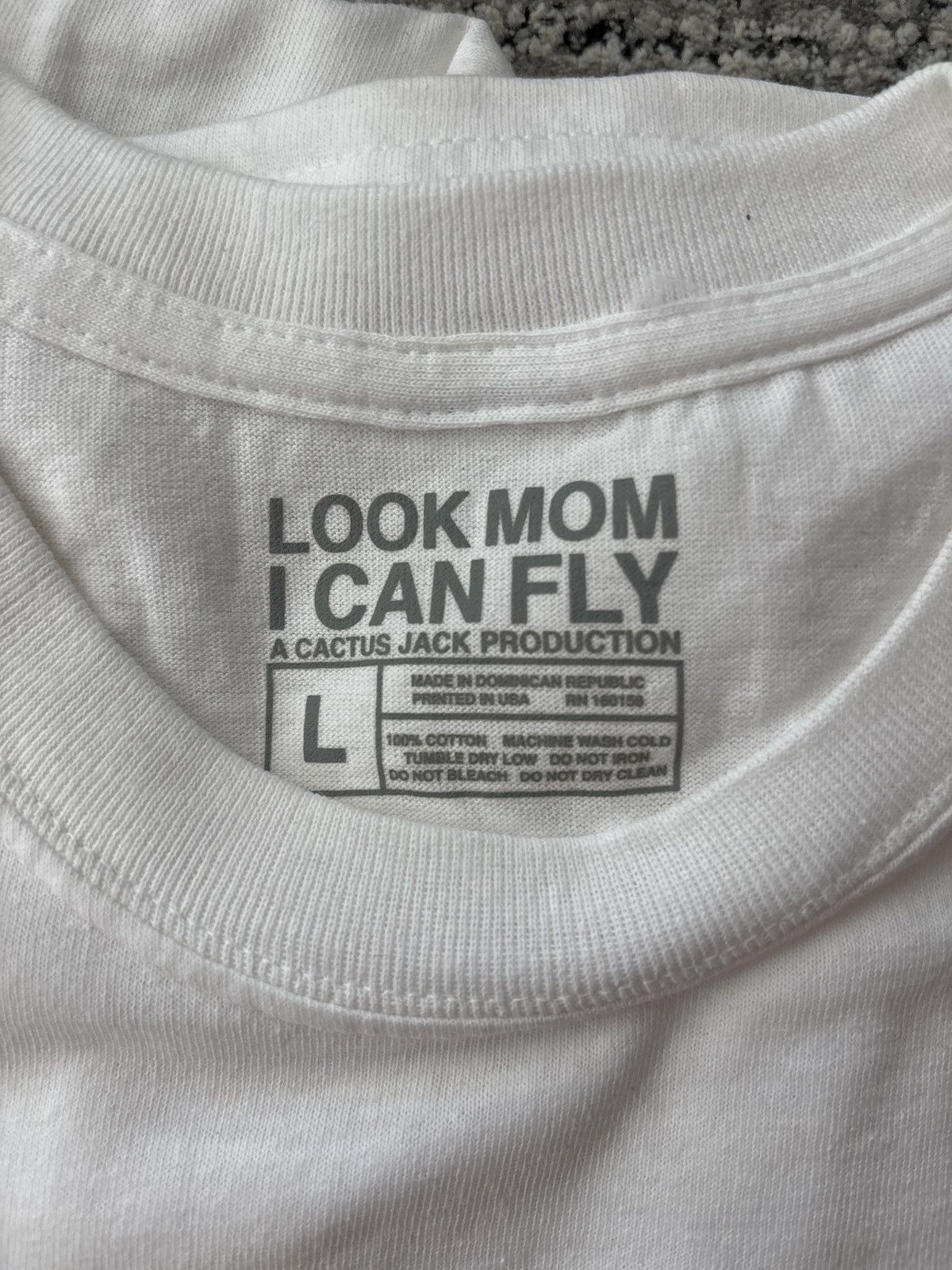 Travis Scott Travis Scott Look Mom I Can Fly Tee Shirt White Size US L / EU 52-54 / 3 - 3 Thumbnail
