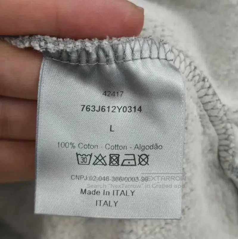 Dior Dior Gray Cotton Hooded Sweatshirt for Men . Size US L / EU 52-54 / 3 - 4 Thumbnail