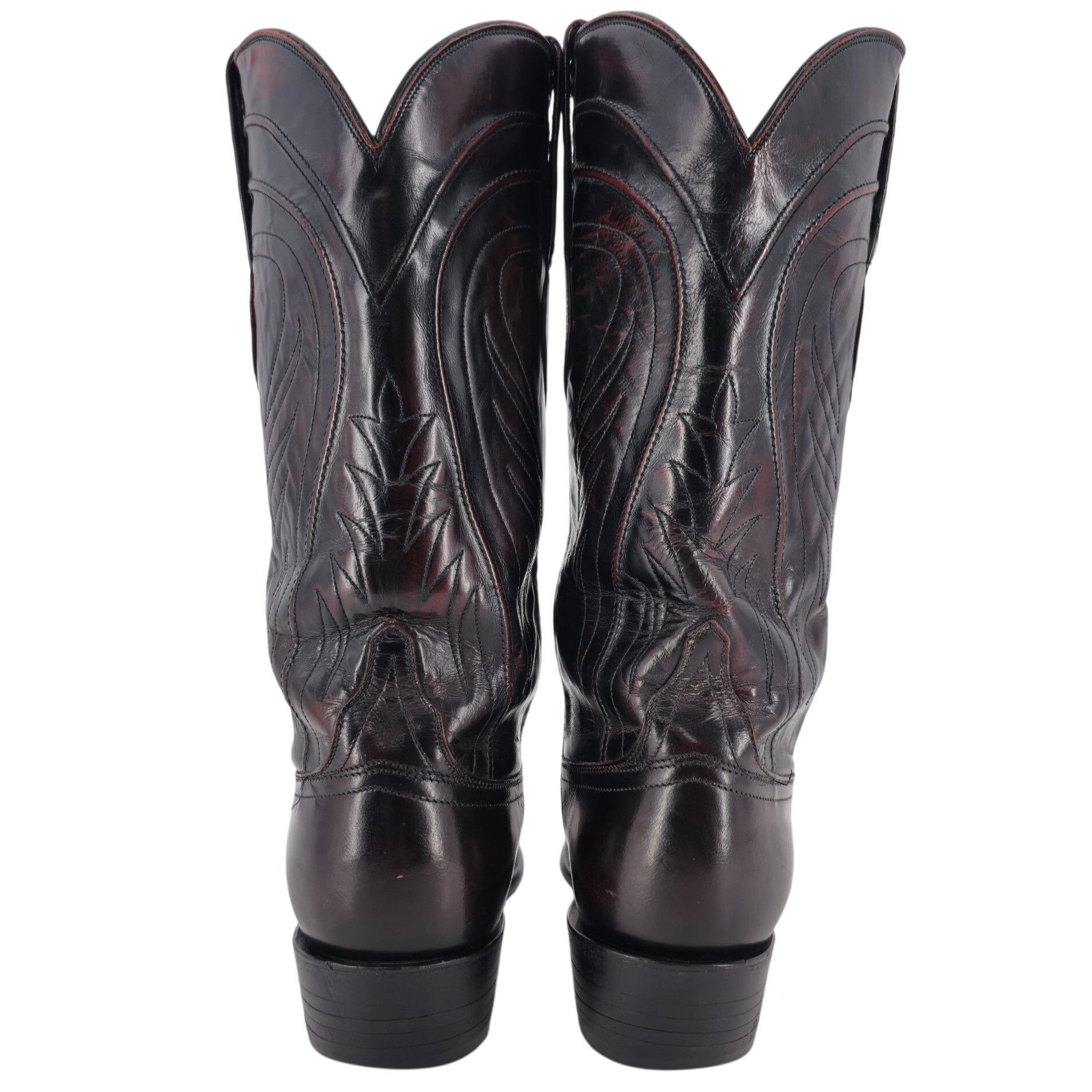 Lucchese Lucchese Classics Black Cherry Goat Leather Cowboy Boots Men Size US 10 / EU 43 - 9 Thumbnail