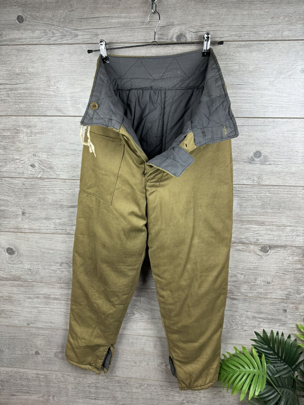 Other Vintage winter warm work pants 1970s in army style USSR Size US 28 / EU 44 - 1 Thumbnail