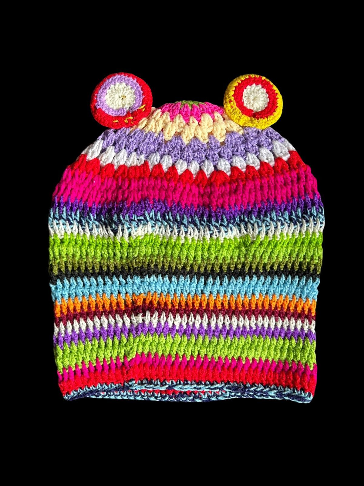Hysteric Glamour × Japanese Brand Very Rare Crochet Knitted Handmade Balaclava Masked Size ONE SIZE - 2 Thumbnail