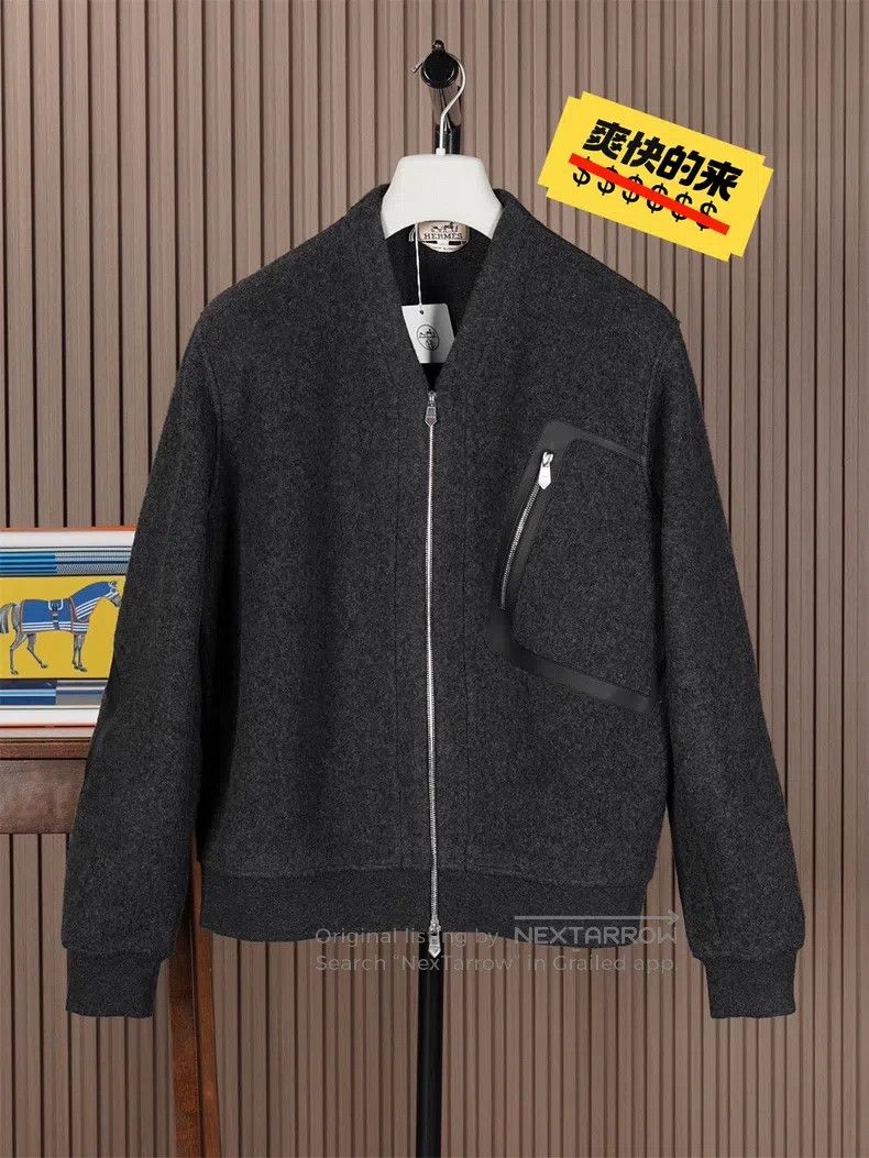 Hermes Hermes Thick Cashmere Hooded Jacket Size US L / EU 52-54 / 3 - 1 Thumbnail