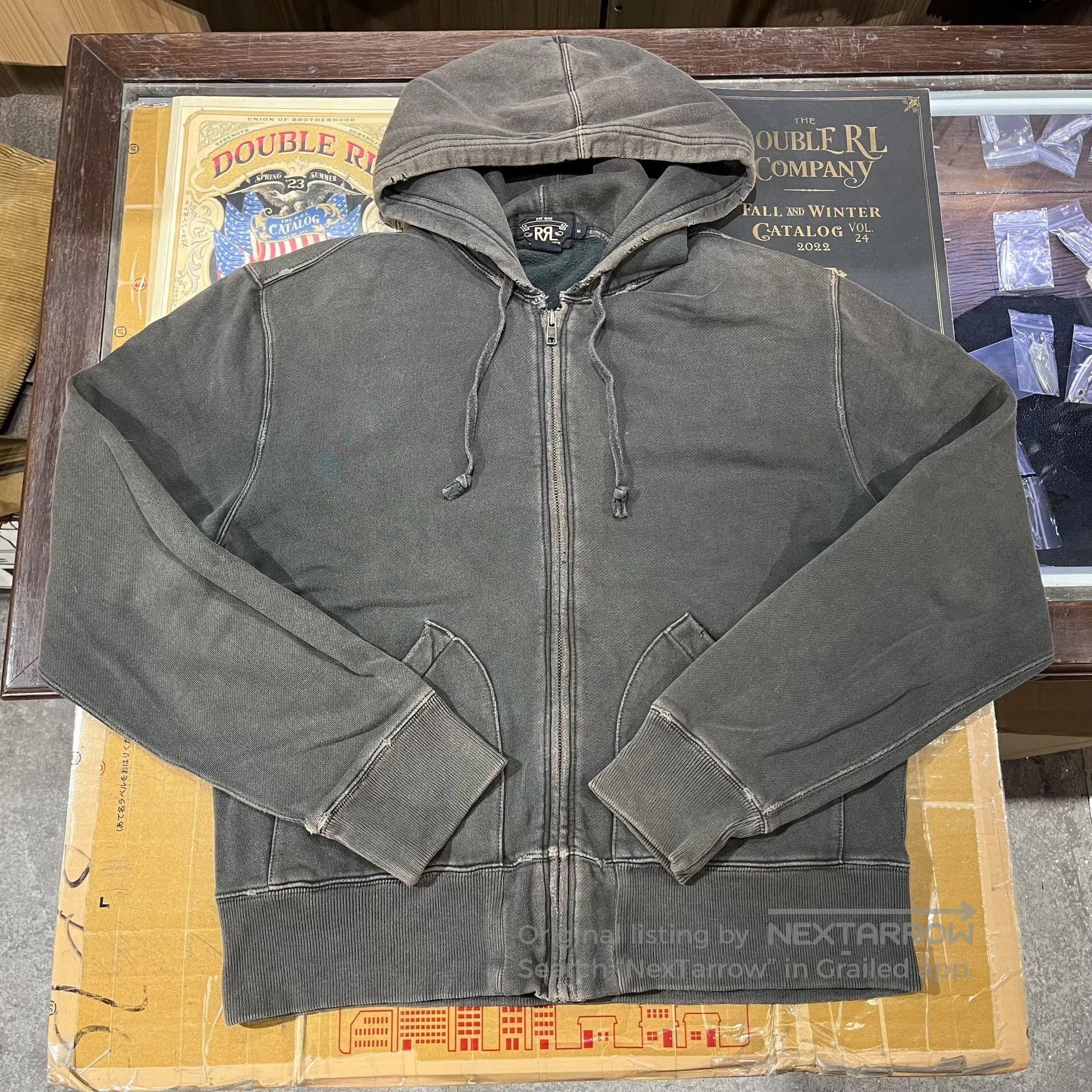 RRL Ralph Lauren RRL Heavy Washed Distressed Sweatshirt. Size US M / EU 48-50 / 2 - 2 Thumbnail