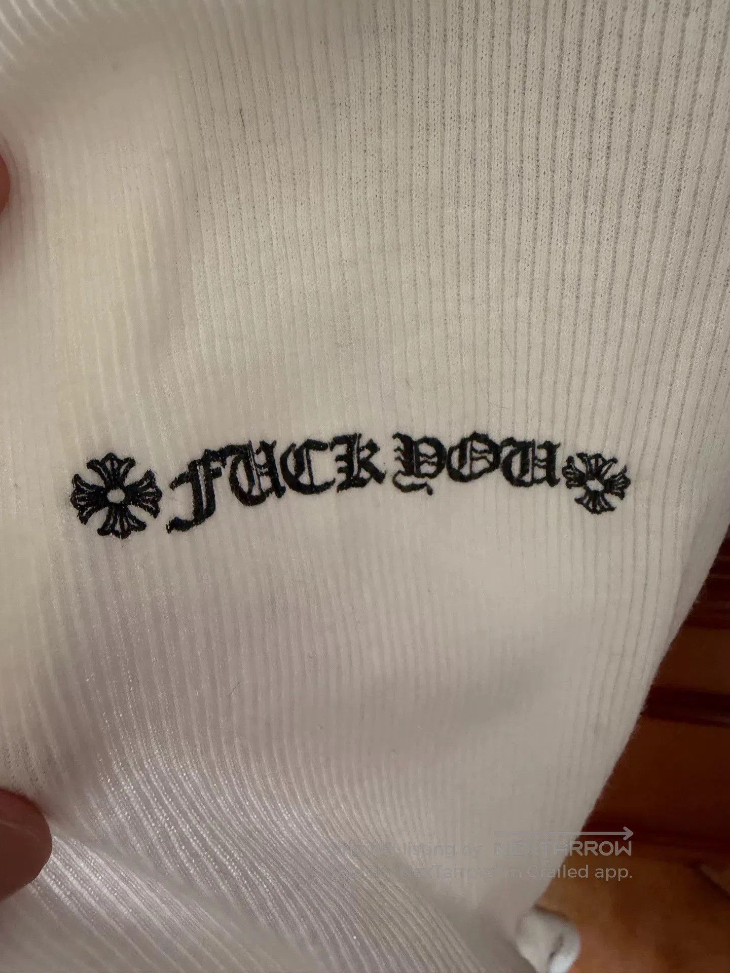 Chrome Hearts chrome hearts white tank top with logo. Size L / US 10 / IT 46 - 4 Thumbnail