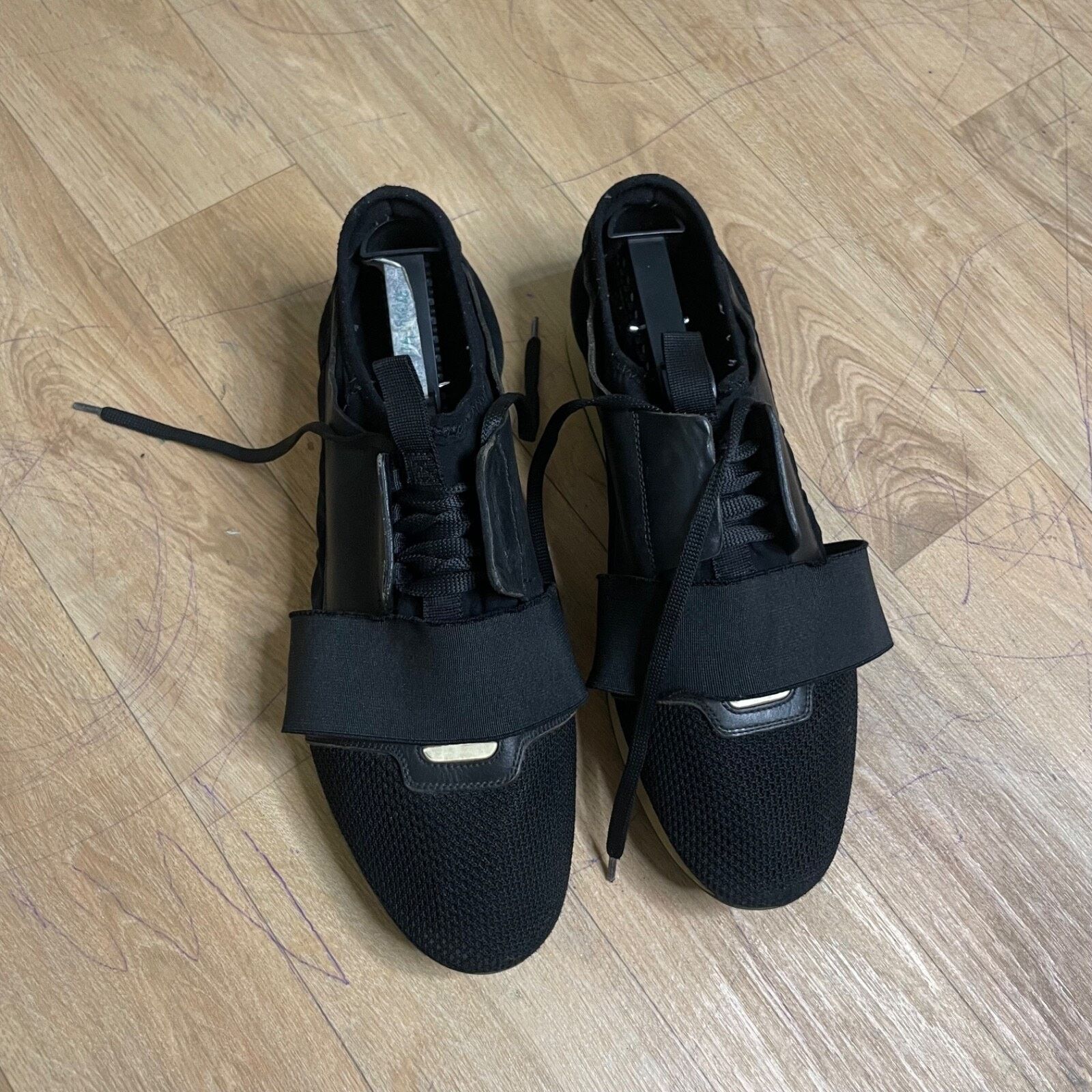 Balenciaga BALENCIAGA RUNNER Sneakers TRAINERS SHOES Black Leather Men Size US 10 / EU 43 - 5 Thumbnail