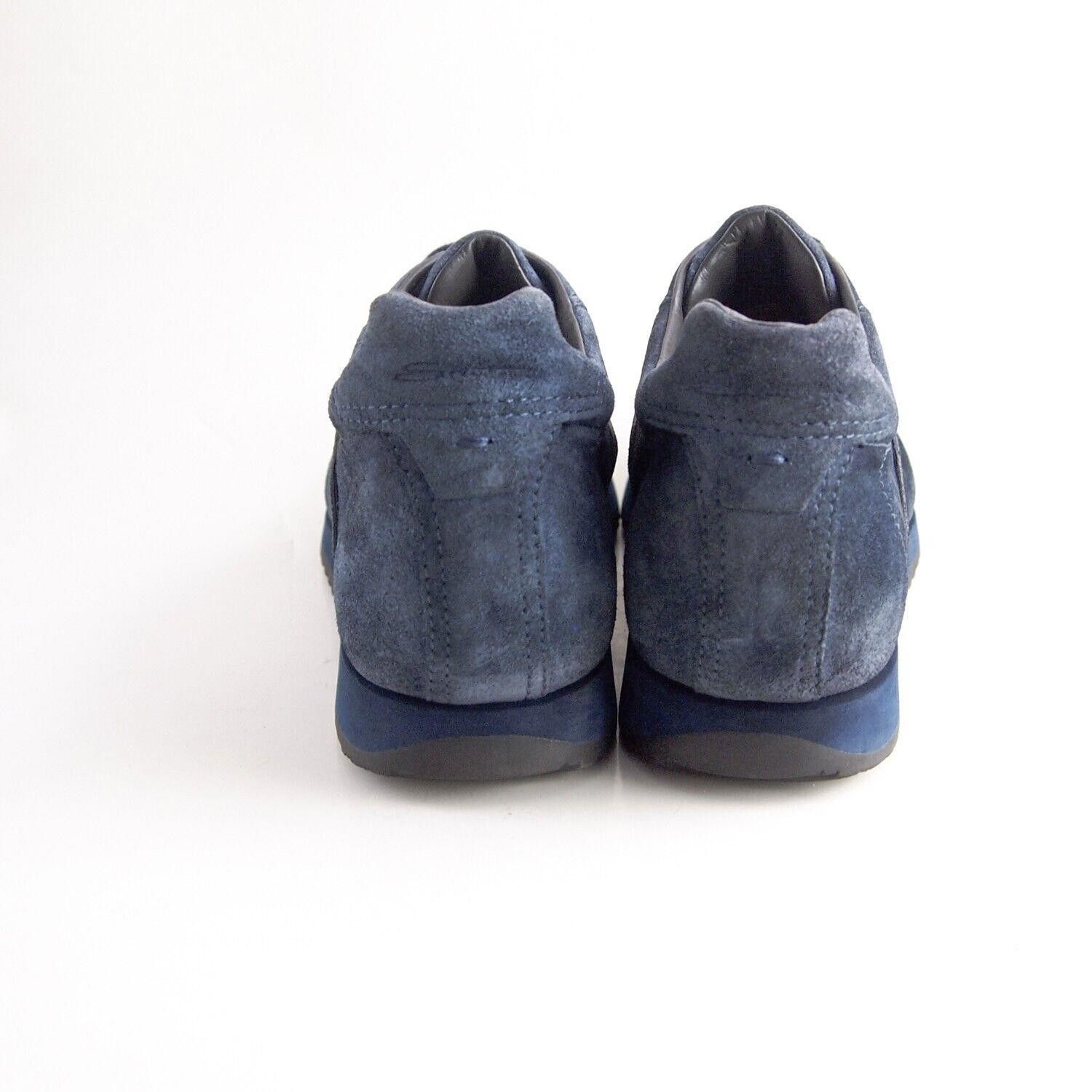 Santoni Santoni Low Top Sneakers Blue Suede Mens US 10.5 EU 43.5 Size US 10.5 / EU 43-44 - 5 Thumbnail