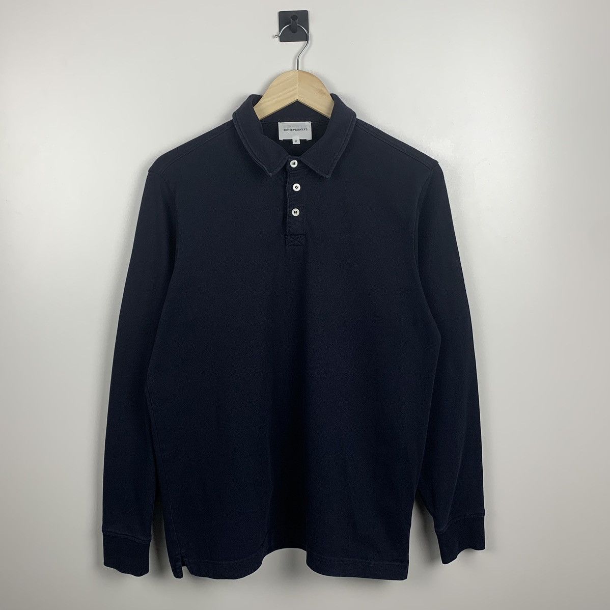 Norse Projects Norse Project Button Ups Sweatshirt Size M Navy Blue Size US M / EU 48-50 / 2 - 1 Thumbnail
