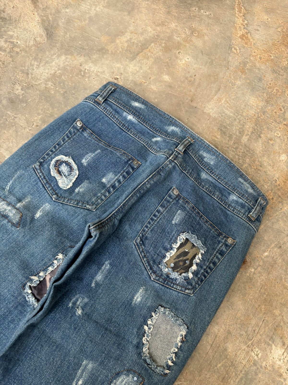Hysteric Glamour × Japanese Brand Distressed Denim Japanese Luxury Style Jeans Size US 30 / EU 46 - 6 Thumbnail