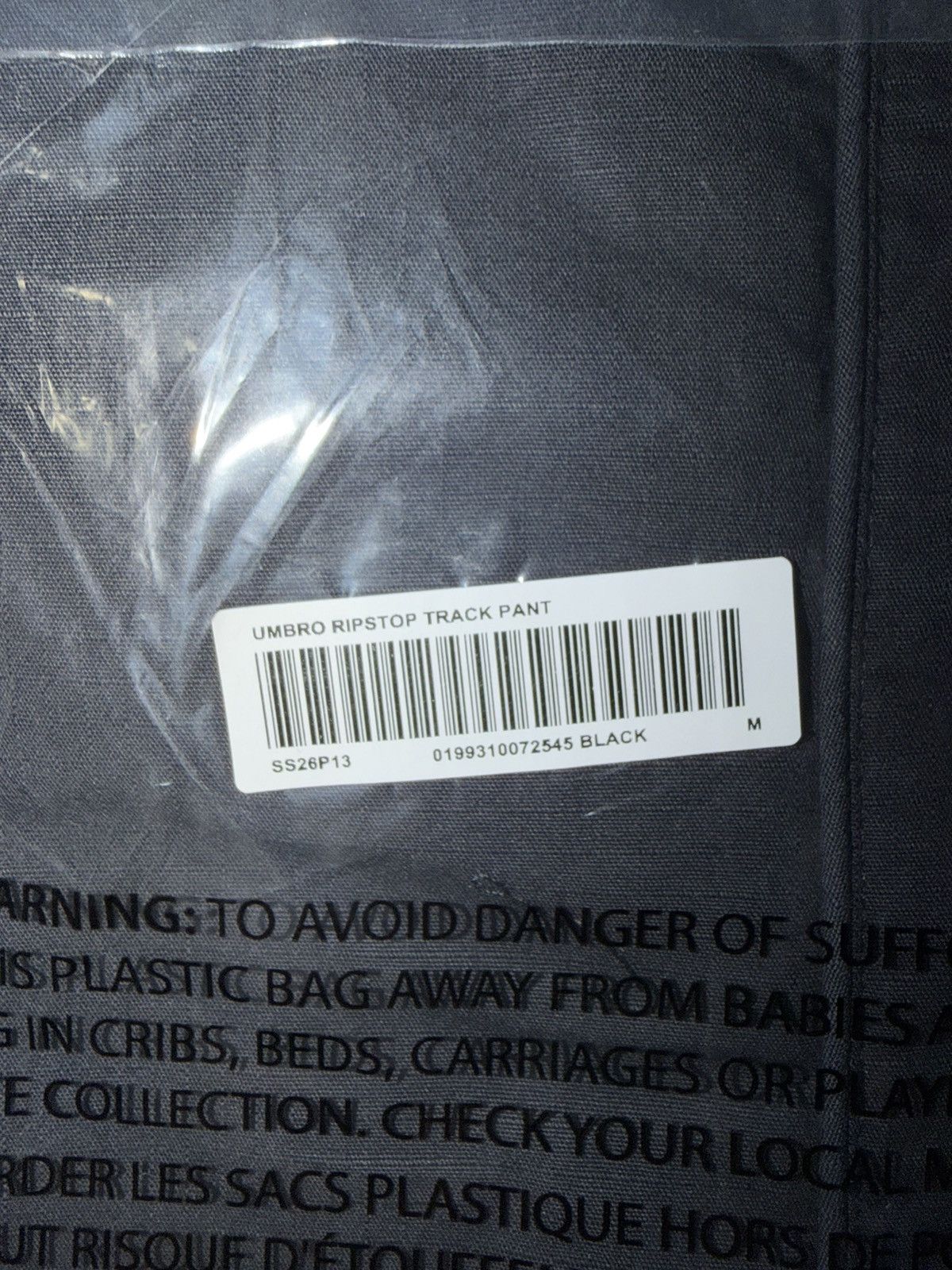 Supreme × Umbro Supreme Umbro ripstop Track Pants (SS26) Black Medium Size US 31 - 3 Thumbnail