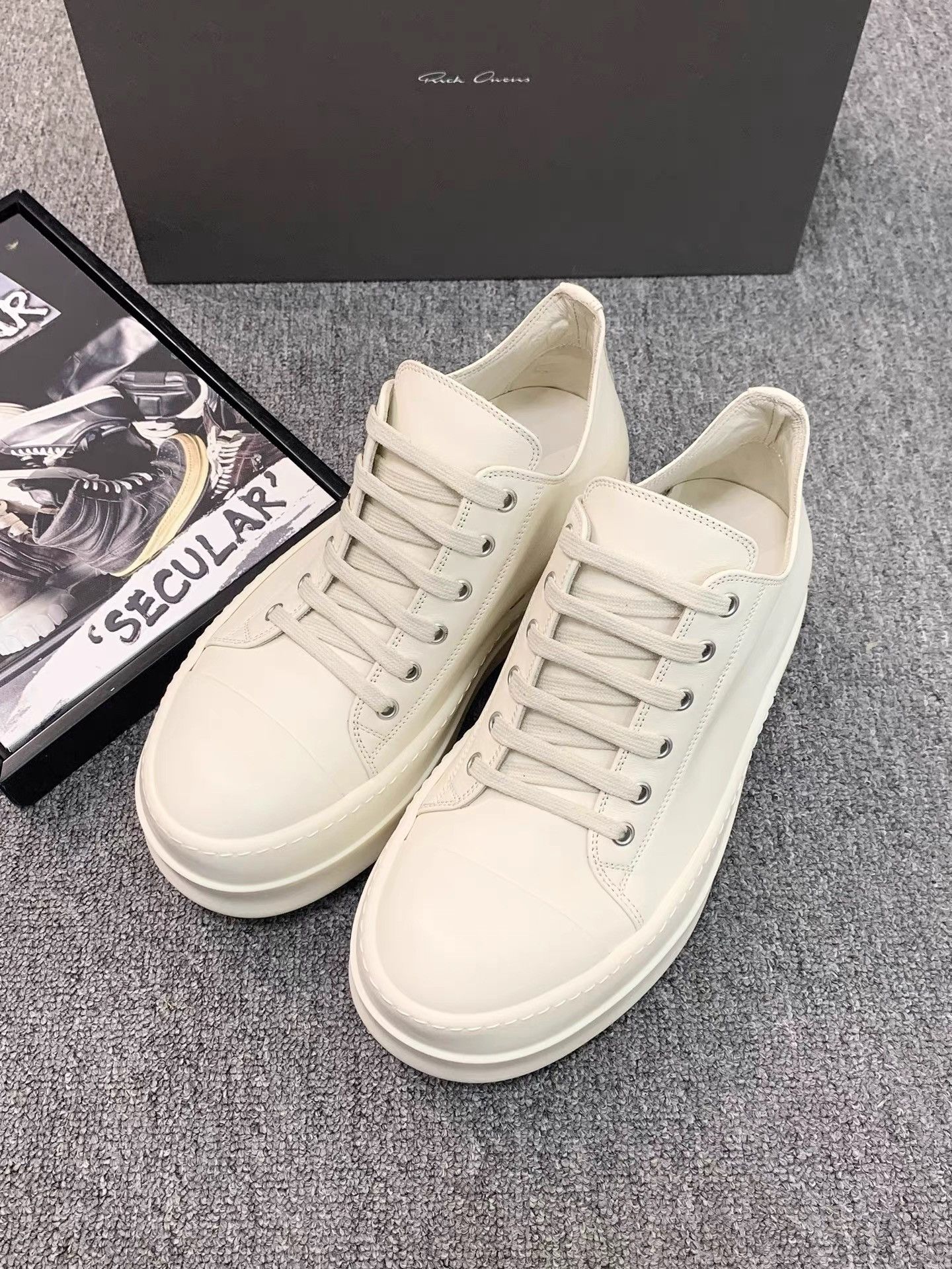 Rick Owens Rick Owens 25SS Pure White Thick Sole Big Converse K34 Size US 6 / IT 36 - 3 Thumbnail