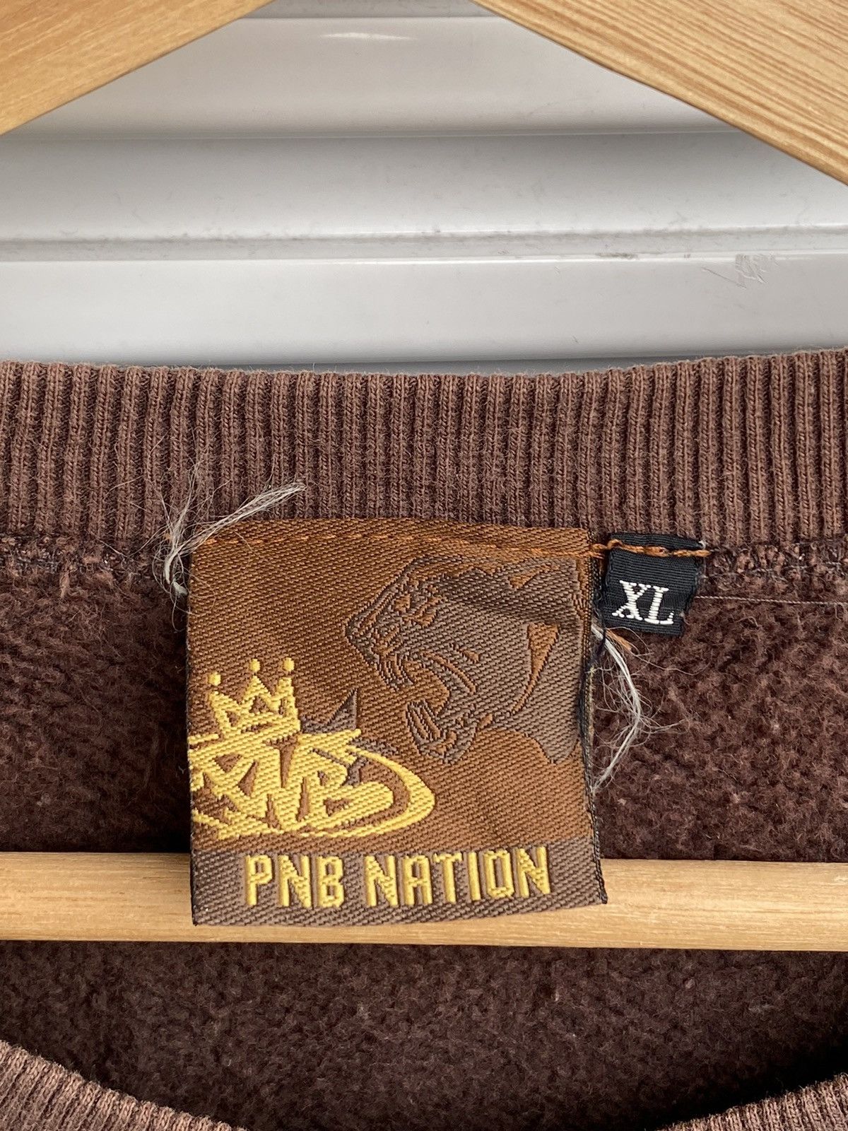 Japanese Brand Vintage PNB Nation Rap Brown Hoodies / Fuct Travis Scott Size US XL / EU 56 / 4 - 5 Thumbnail