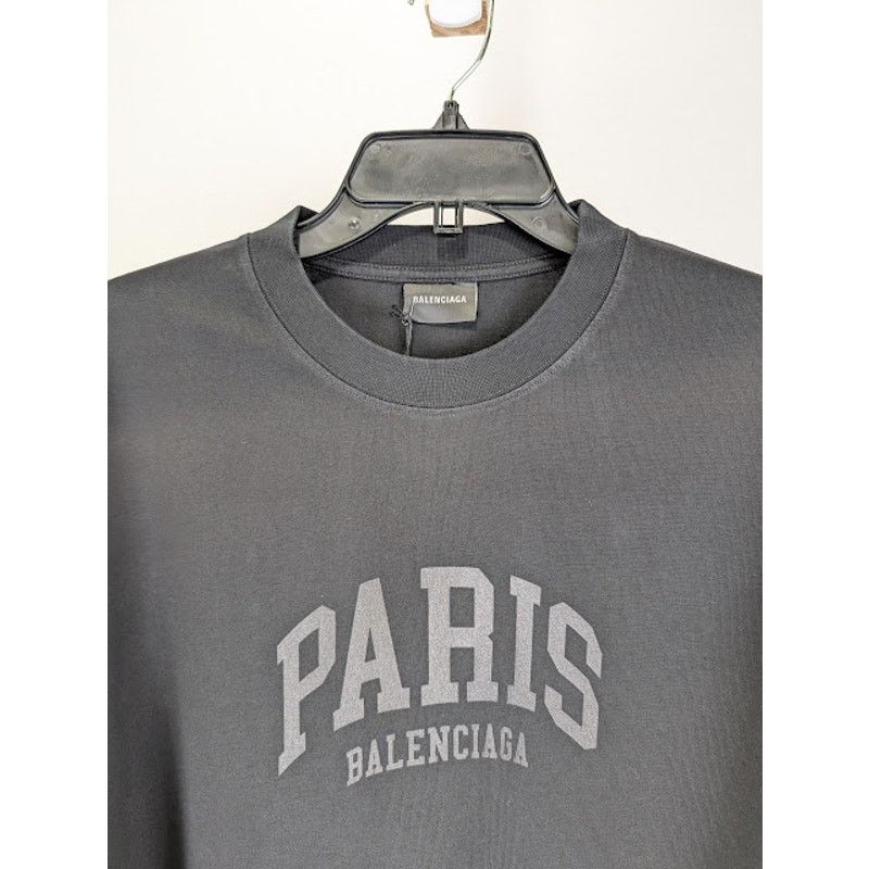Balenciaga o1rshd1 Medium Fit T-Shirt in Black Size US XXL / EU 58 / 5 - 3 Thumbnail