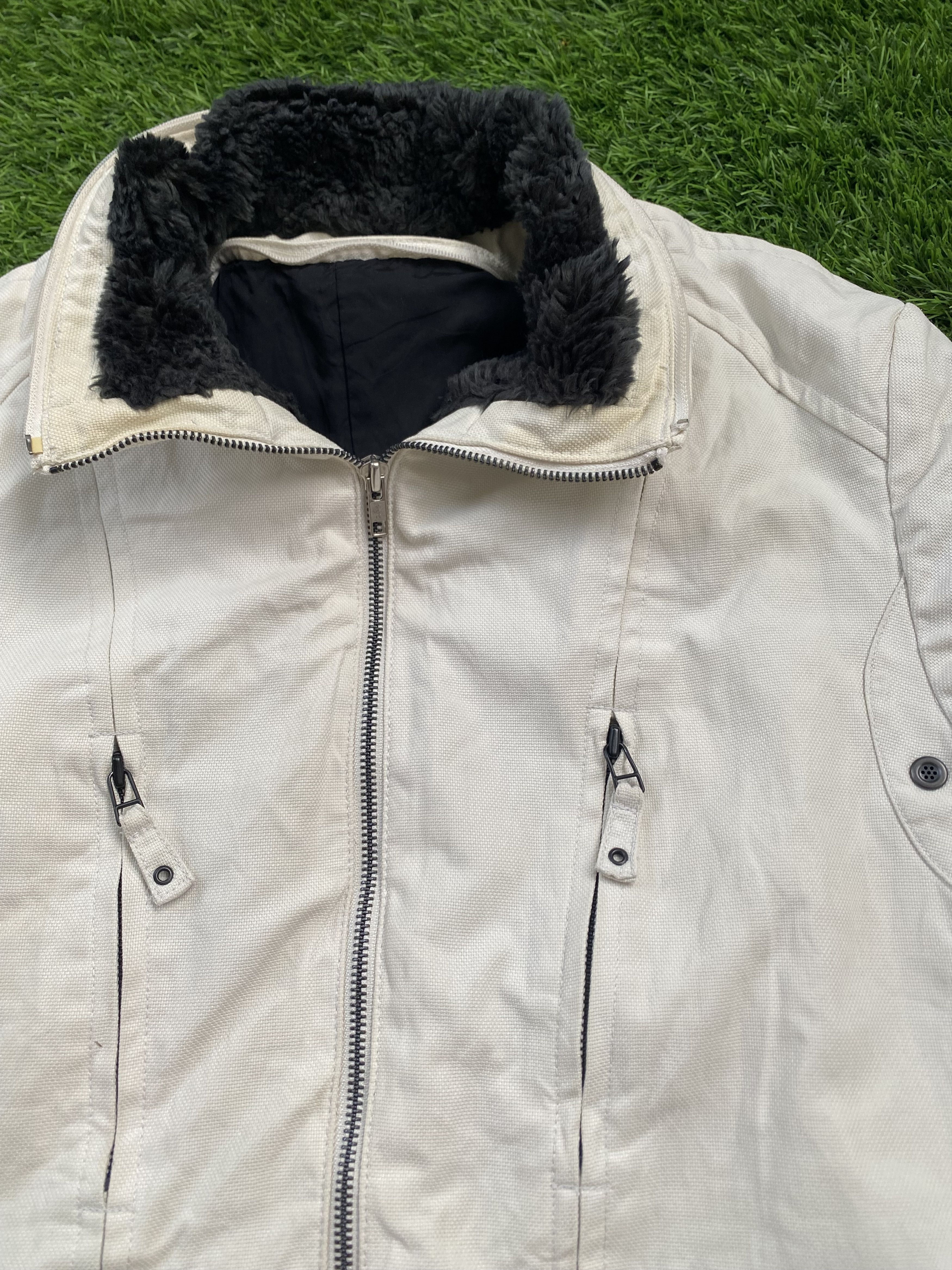 Jean Paul Gaultier Vintage Jean Paul Gaultier Fur Canvas Jacket Size US M / EU 48-50 / 2 - 2 Thumbnail