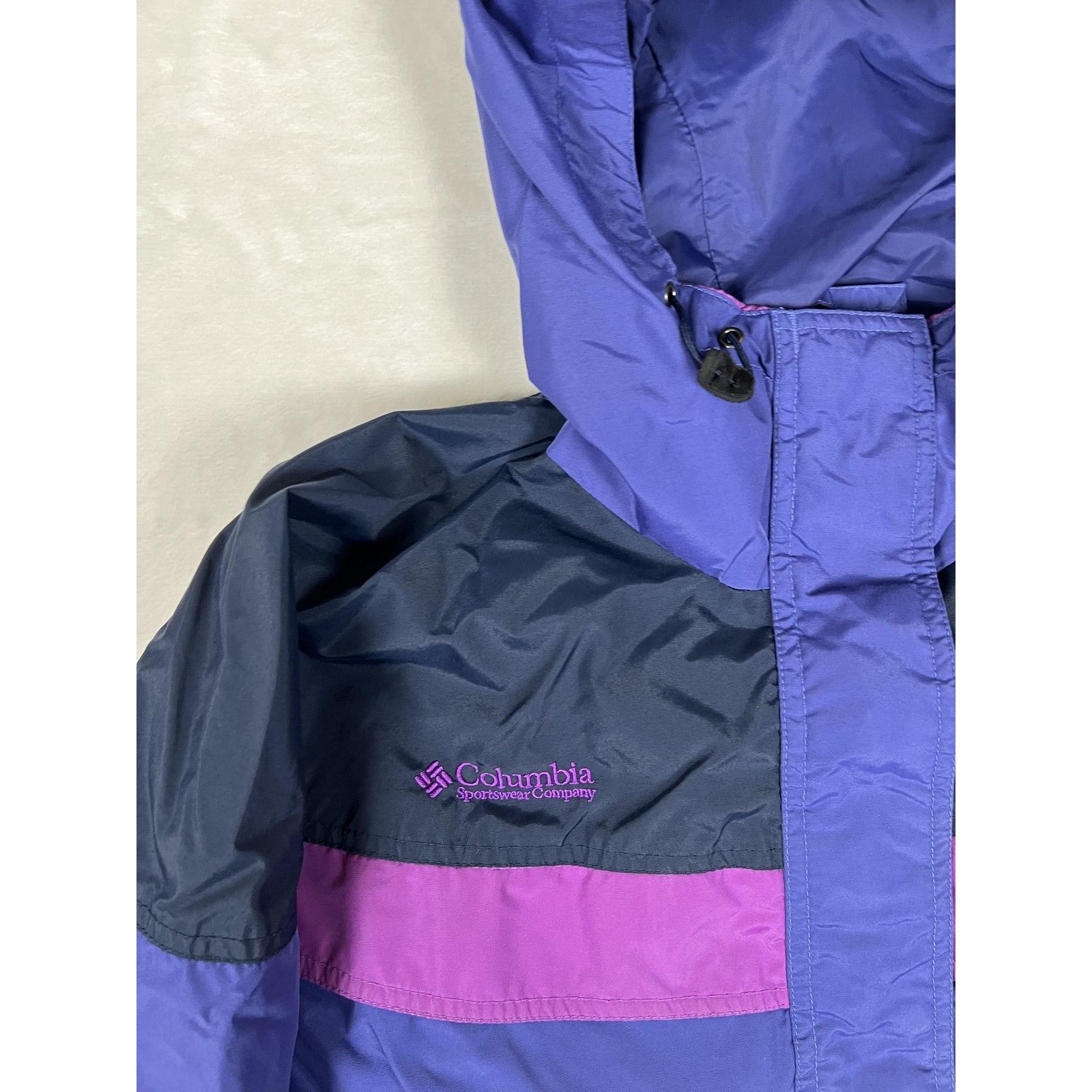 Columbia Vintage Columbia Jacket Womens Medium Purple Navy Pink Hoode Size M / US 6-8 / IT 42-44 - 2 Thumbnail