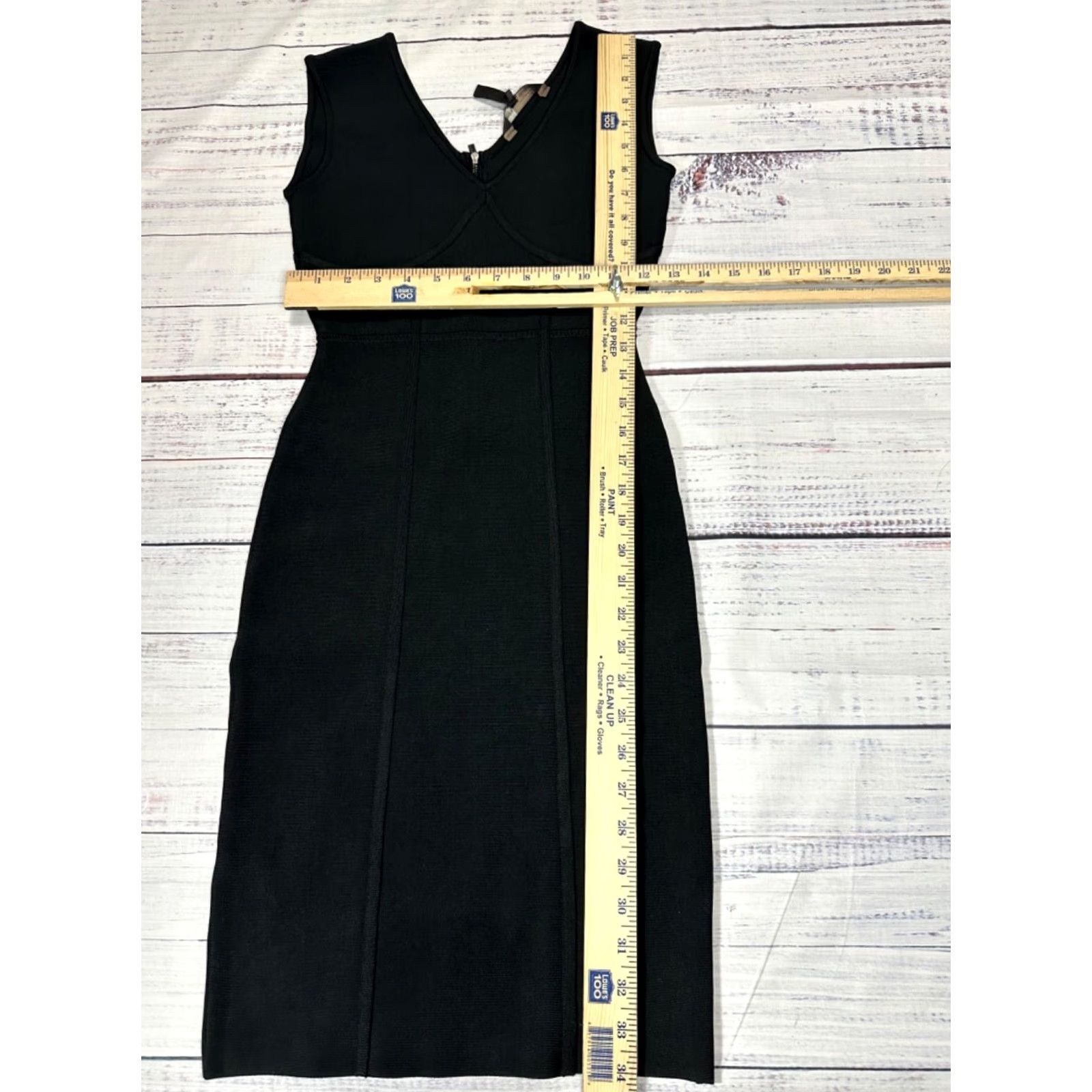 Bcbgmaxazria BCBGMAXAZRIA Womens Tank Dress Black Small Back Zip Knee Length Rayon Blend Shirt Dress Women XS S? Size S / US 4 / IT 40 - 2 Thumbnail