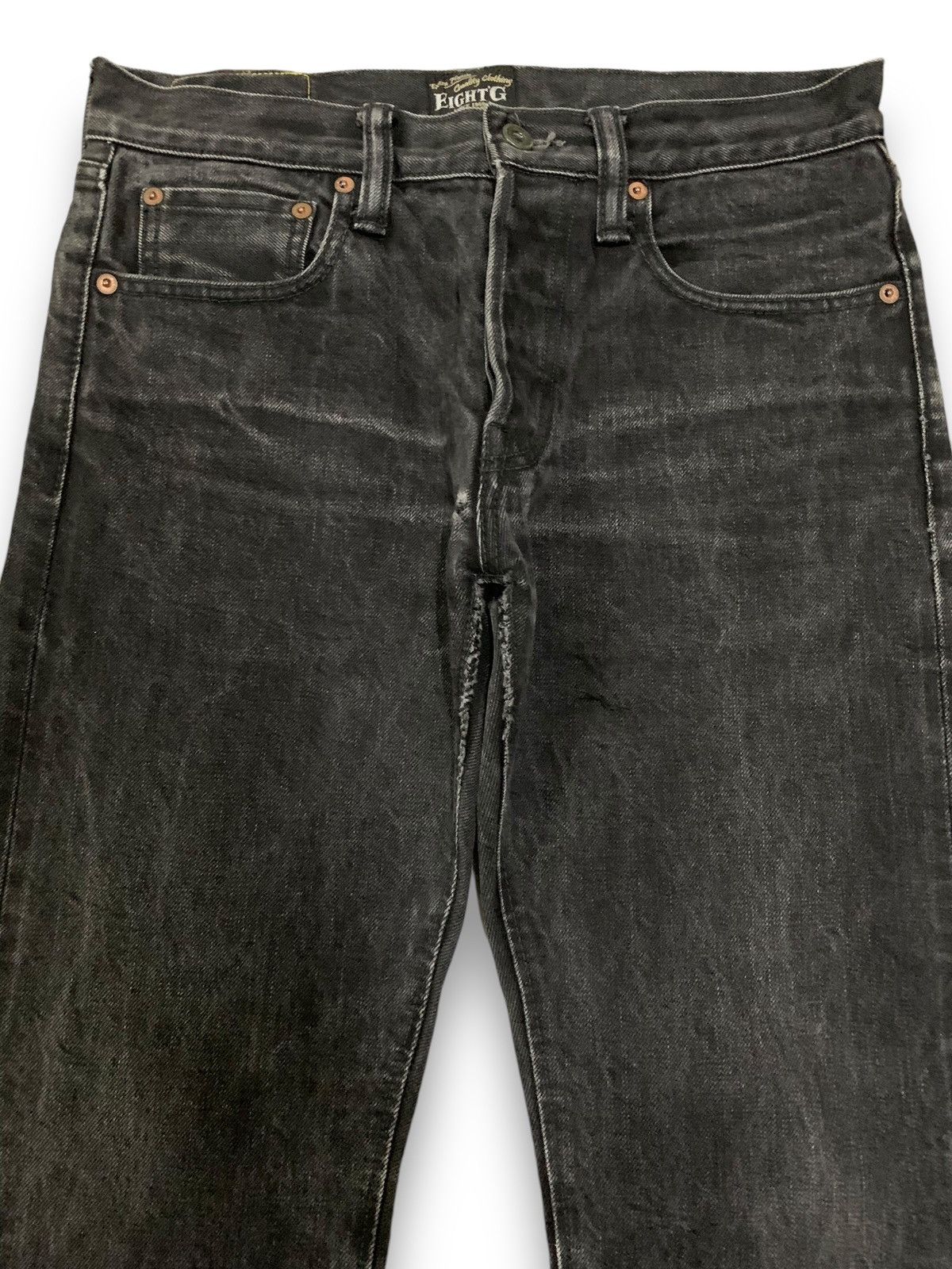 EIGHT-G Vintage Japanese Brand Eight-G Selvedge Distressed Jeans Size US 30 / EU 46 - 4 Thumbnail