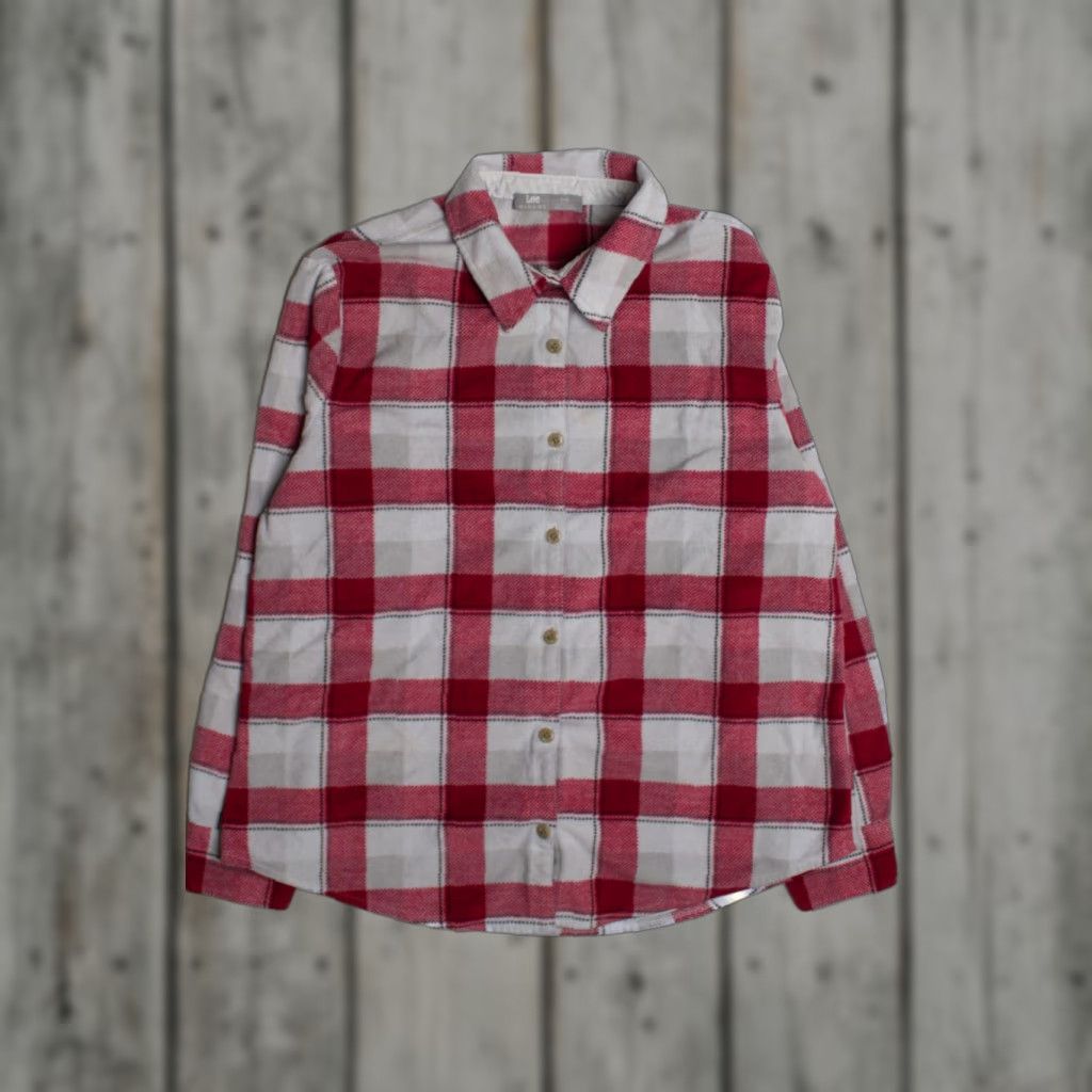 Lee VINTAGE Lee Jacket Medium White Red Plaid 2000s Retro Size US M / EU 48-50 / 2 - 1 Thumbnail