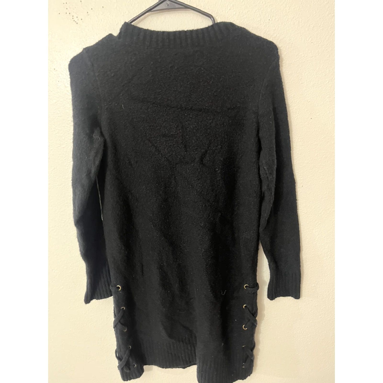 Lucky Brand Lucky Brand Dress Womens Small Black Long Sleeve Sweater Dress Casual Ladies Size S / US 4 / IT 40 - 3 Thumbnail
