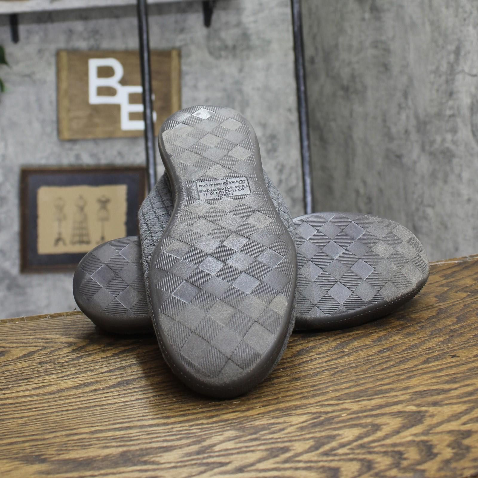 Other Dluxe By Dearfoams Clog Slippers 86802585 Gray L (11-12) Size US 9 / EU 42 - 5 Thumbnail